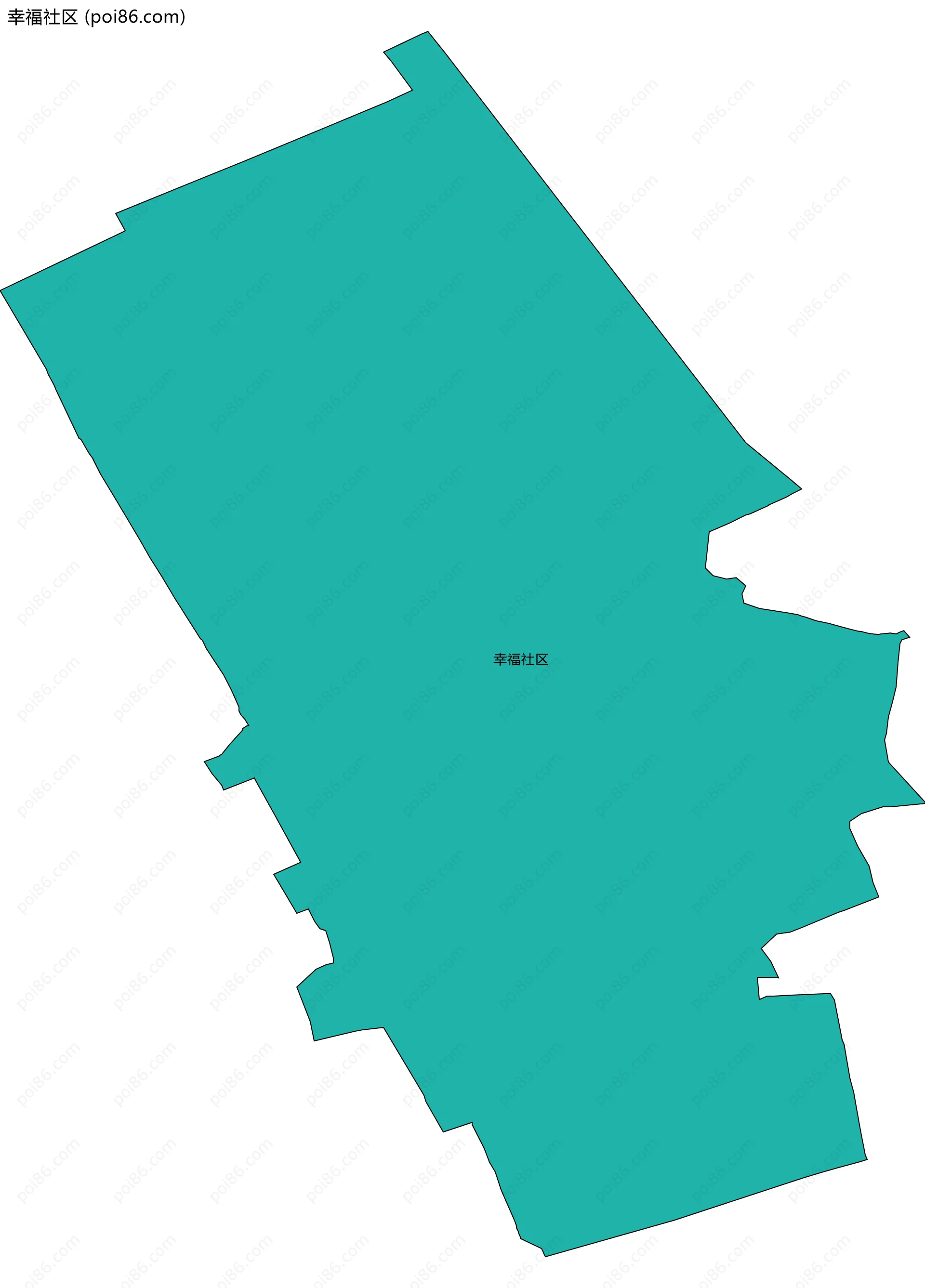 幸福社区边界地图