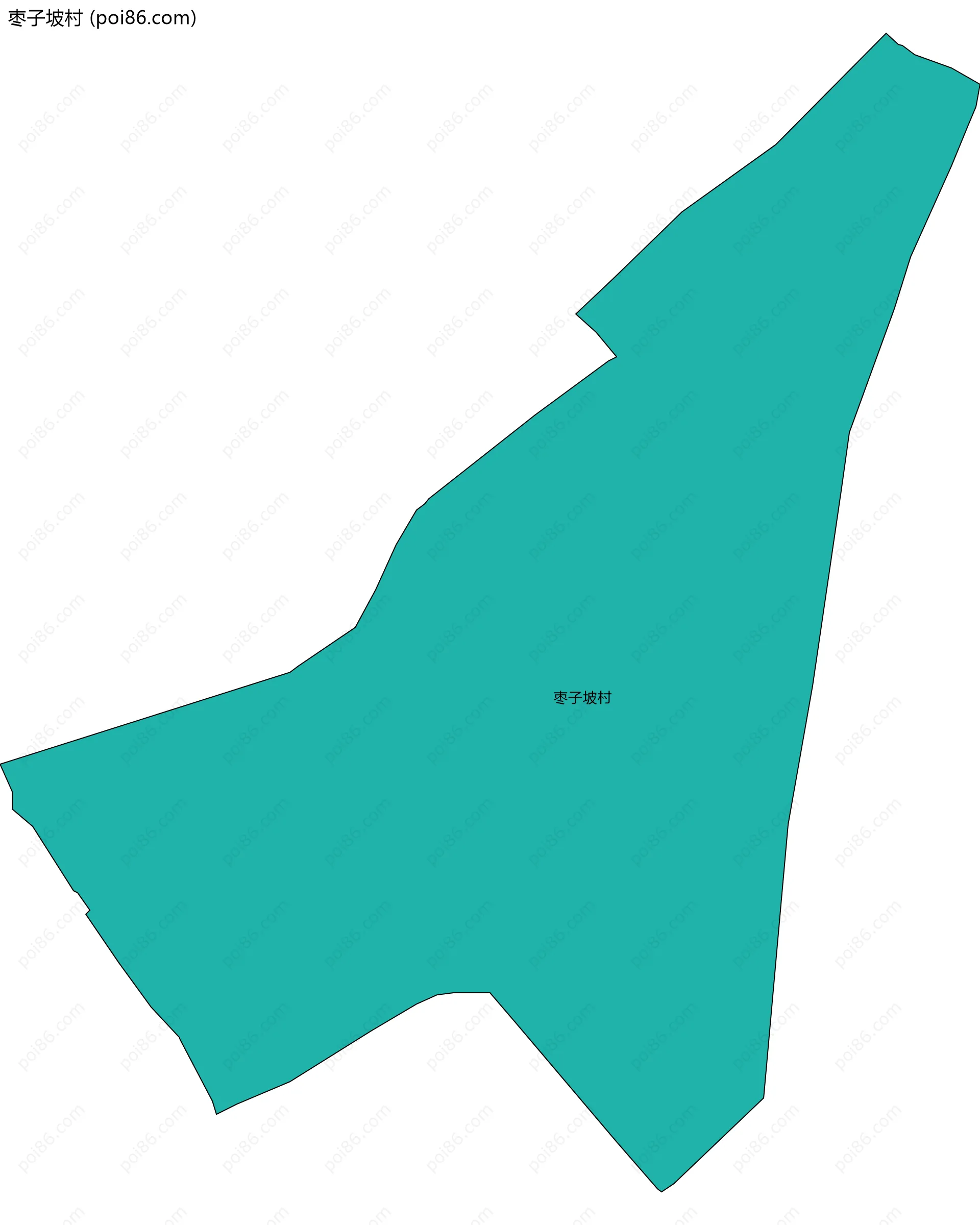 枣子坡村边界地图