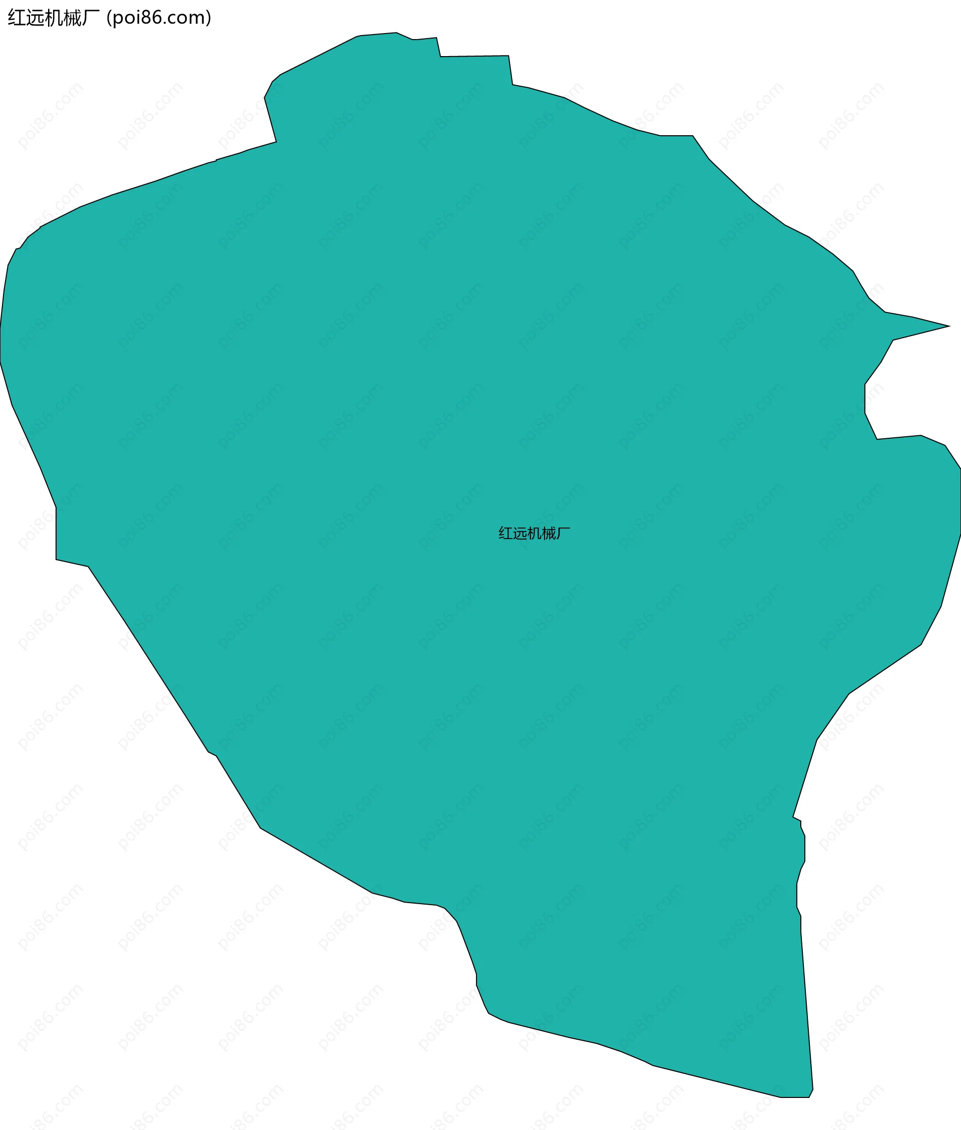 红远机械厂边界地图