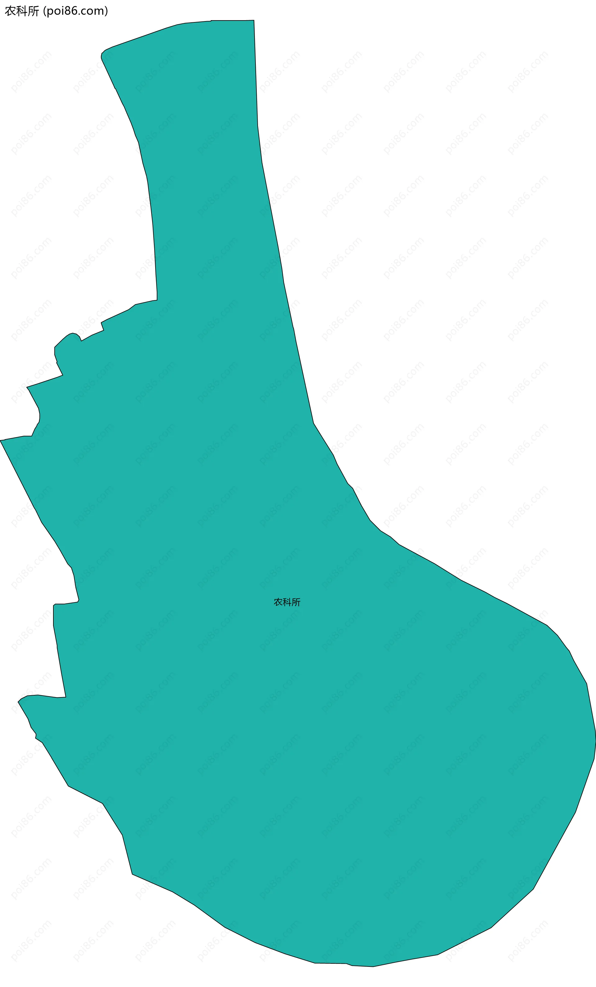 农科所边界地图