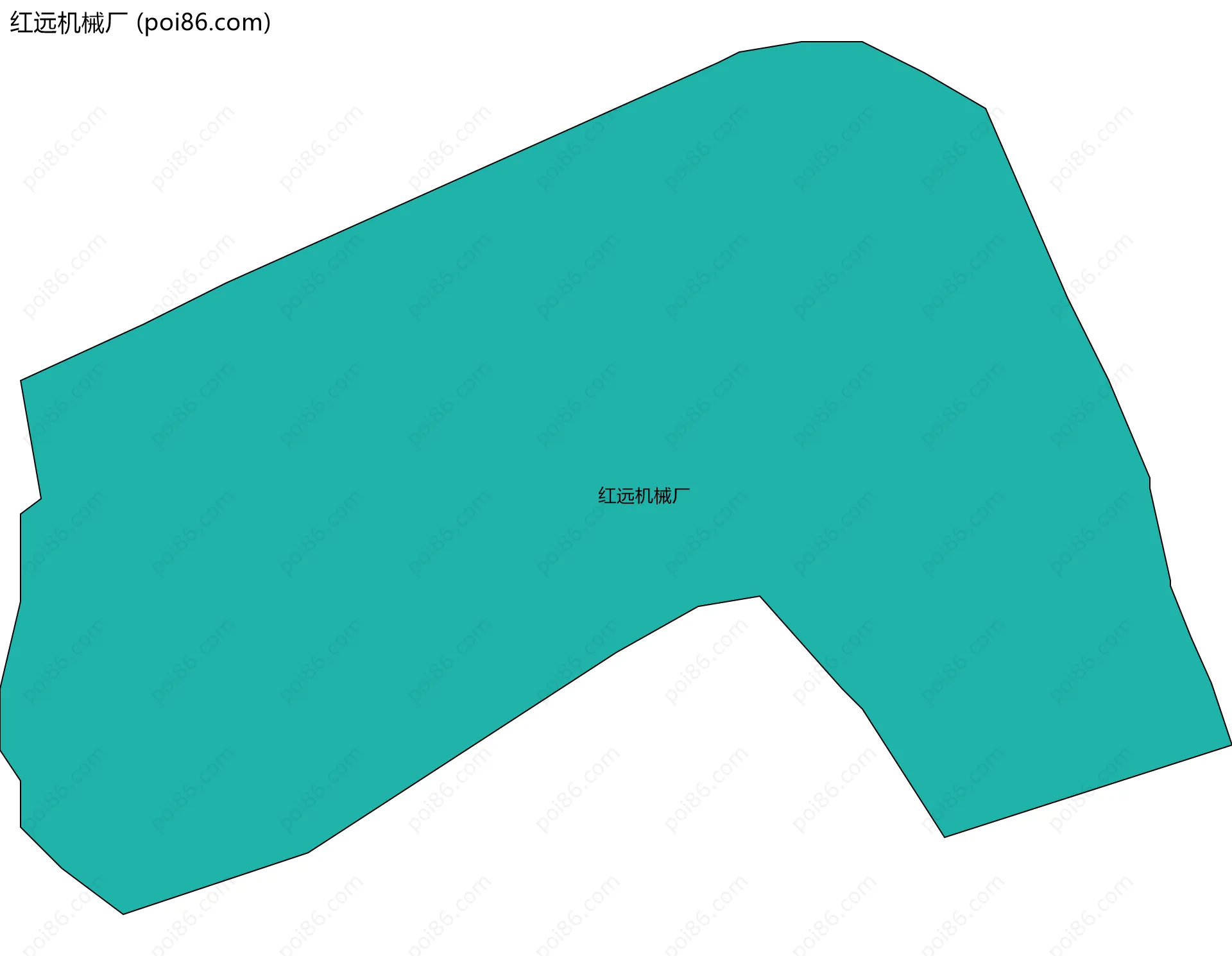 红远机械厂边界地图