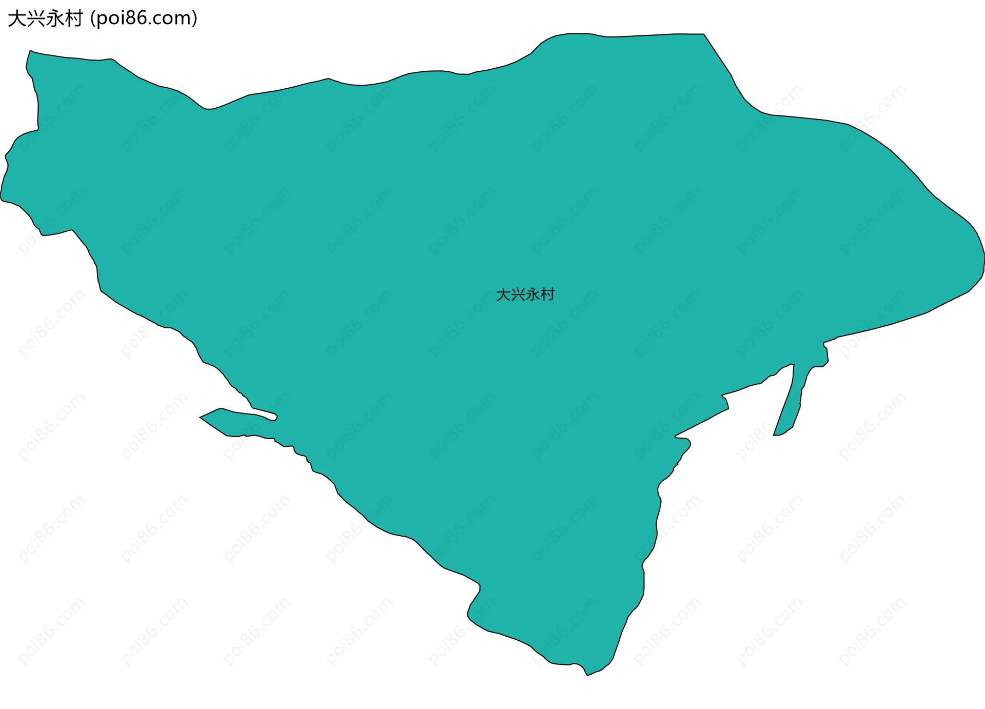 大兴永村边界地图