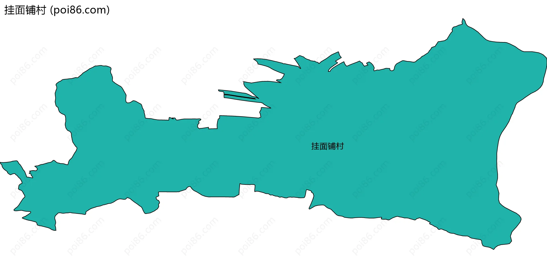 挂面铺村边界地图