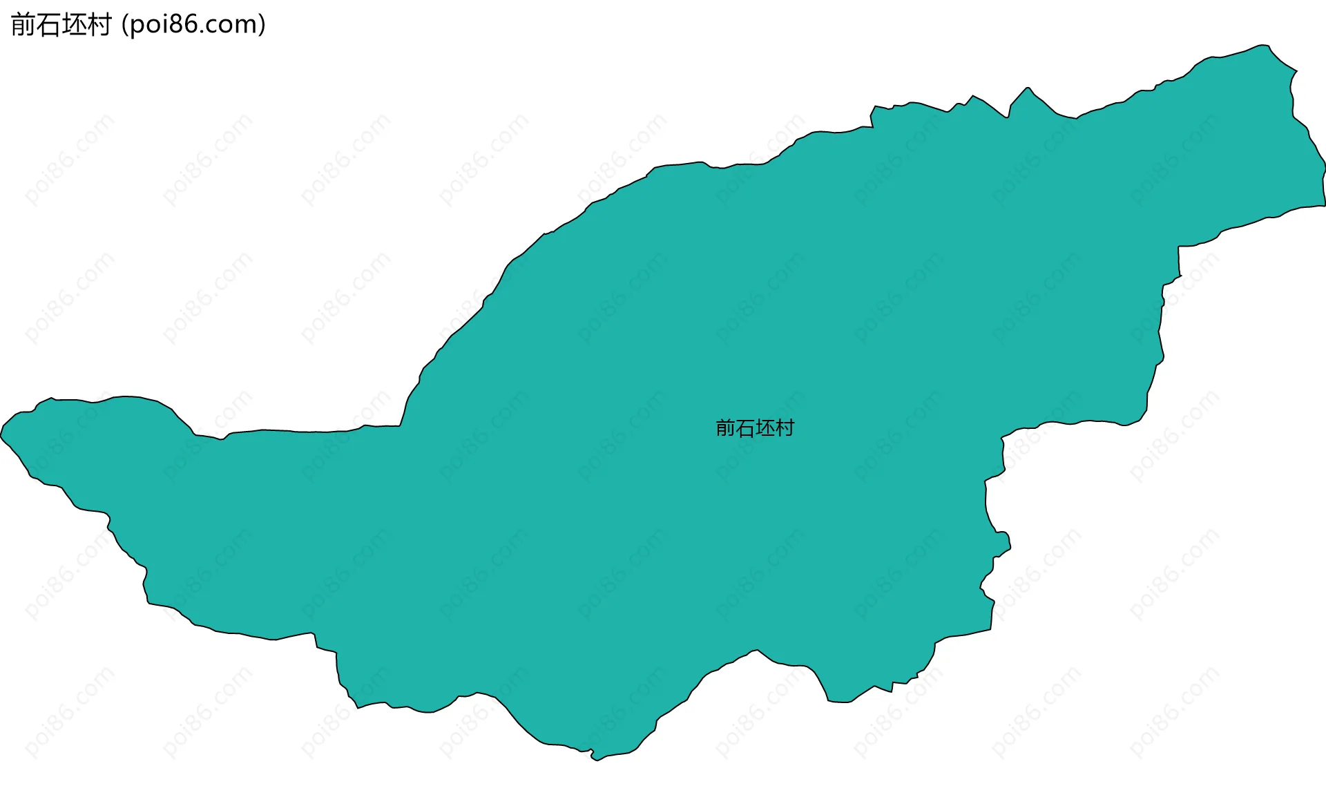 前石坯村边界地图