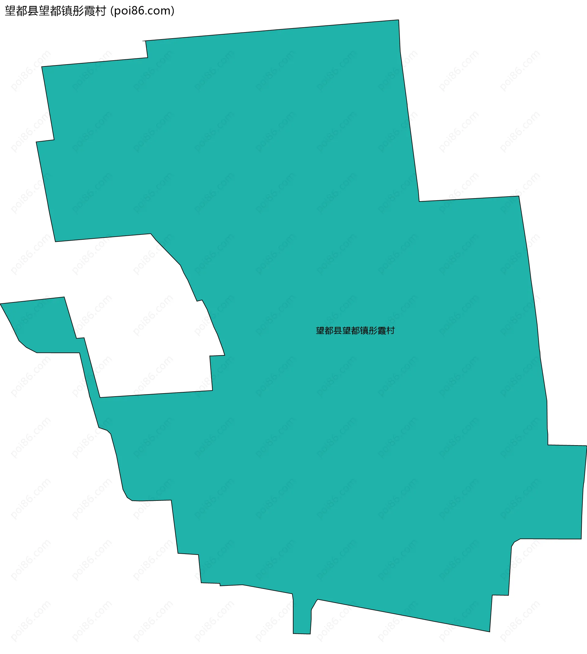 望都县望都镇彤霞村边界地图