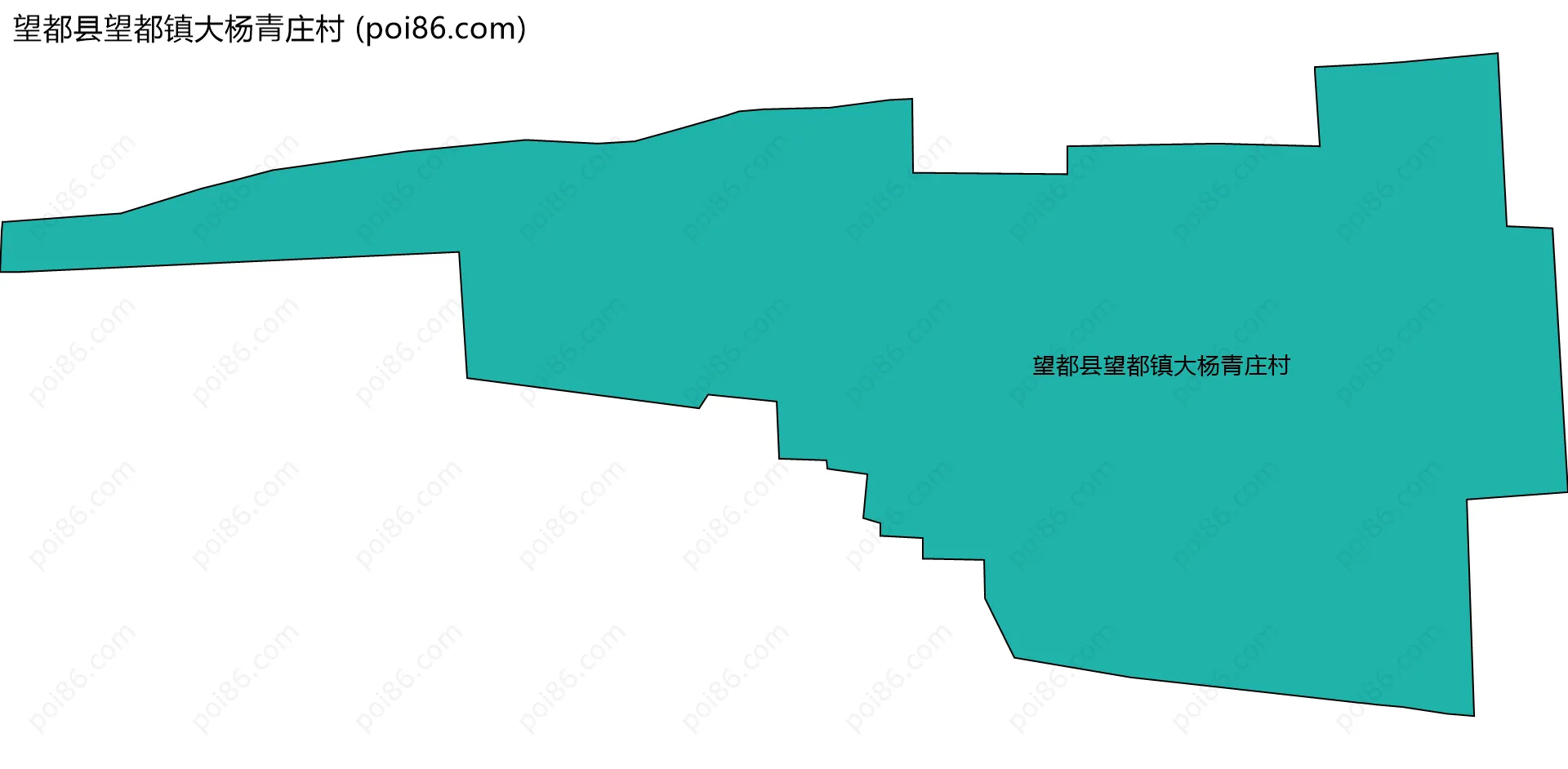 望都县望都镇大杨青庄村边界地图