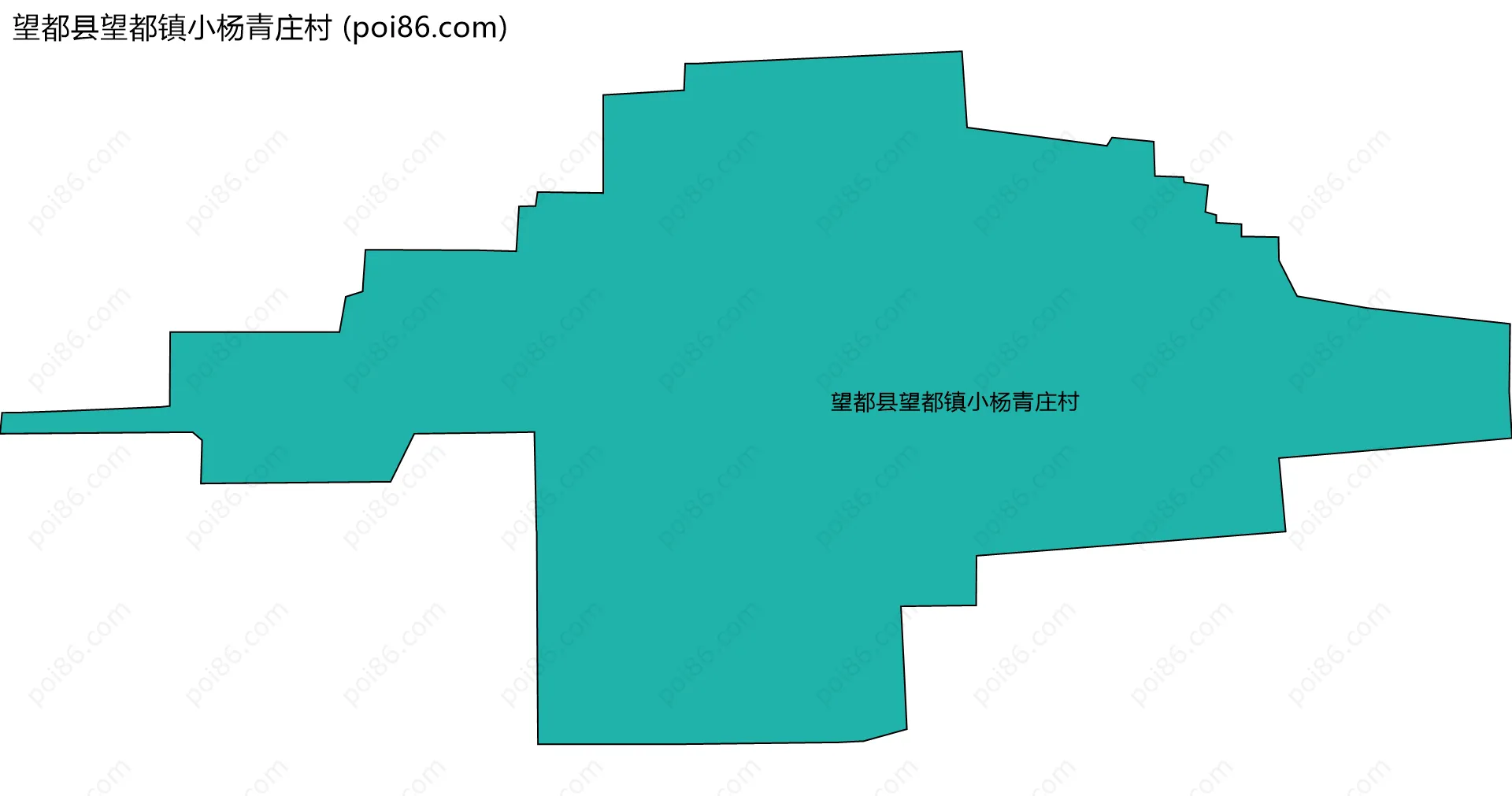 望都县望都镇小杨青庄村边界地图