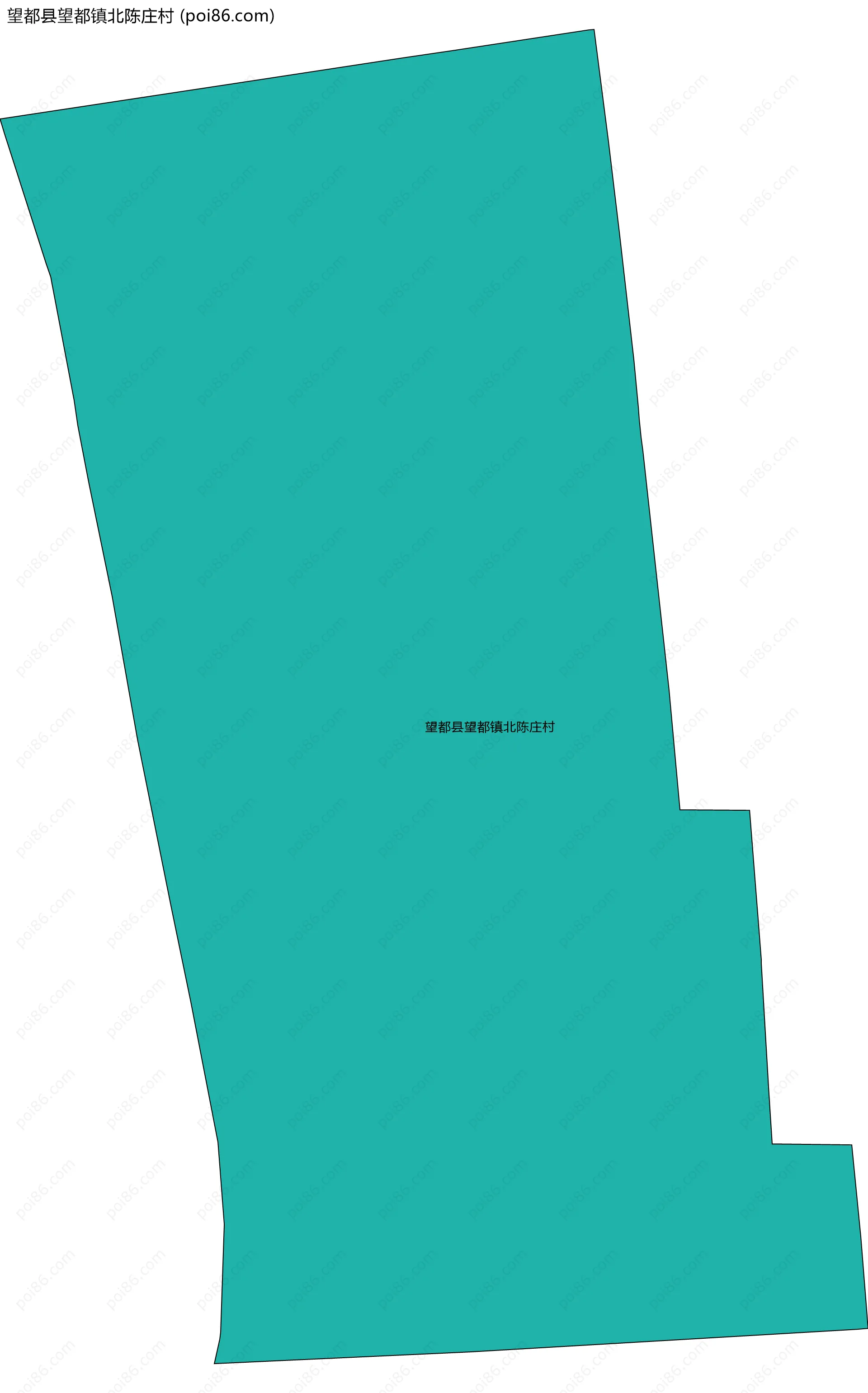 望都县望都镇北陈庄村边界地图