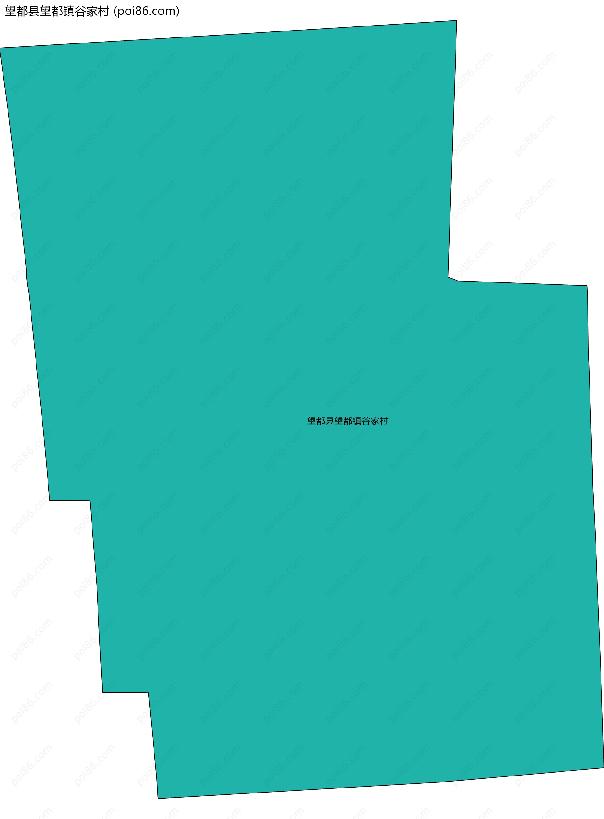 望都县望都镇谷家村边界地图