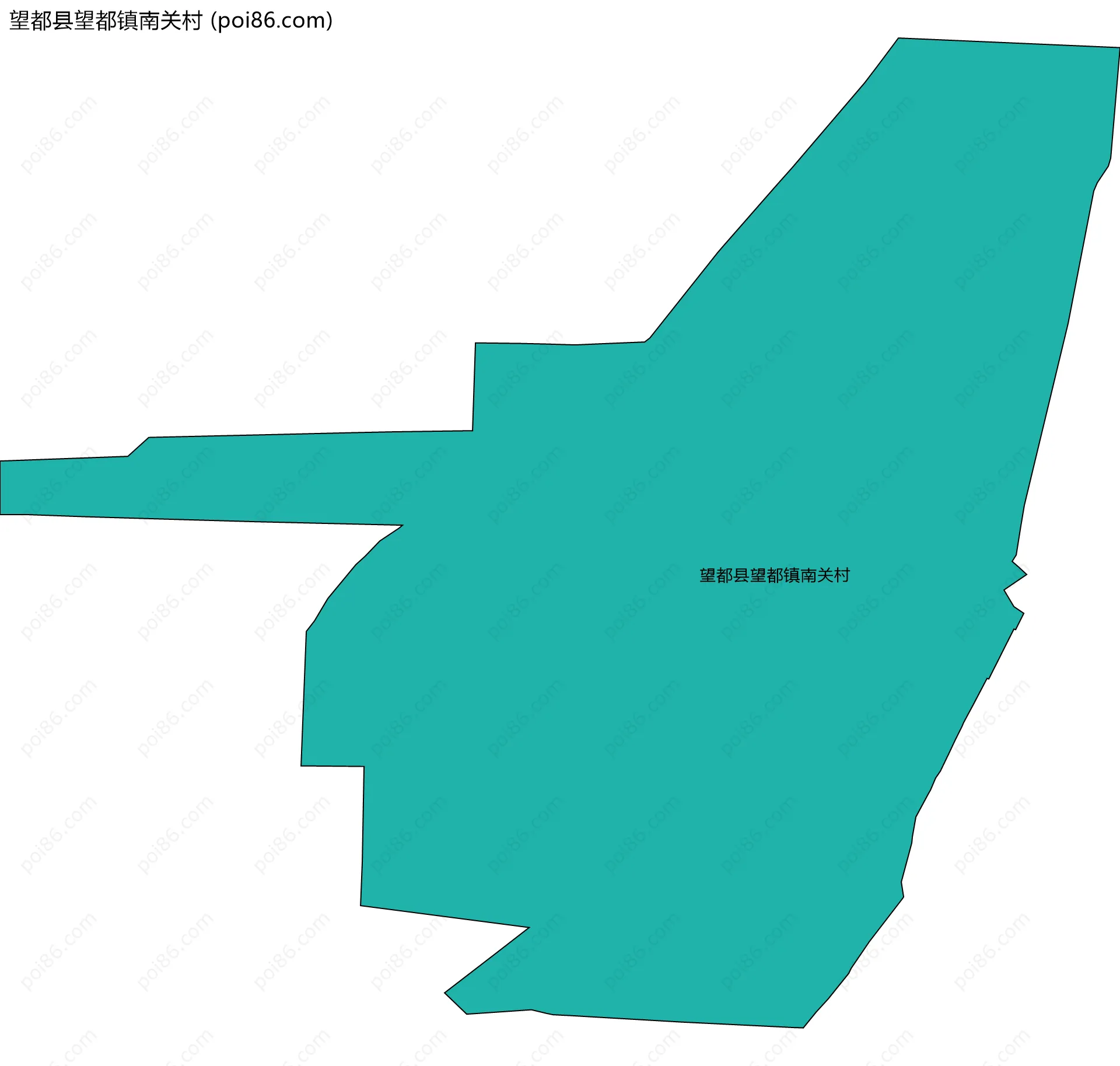 望都县望都镇南关村边界地图