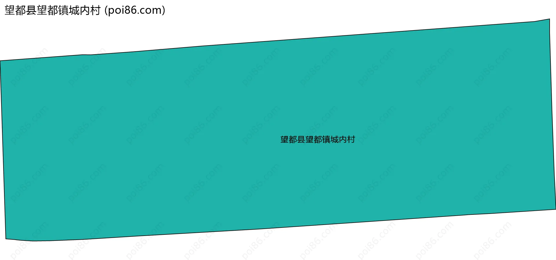望都县望都镇城内村边界地图