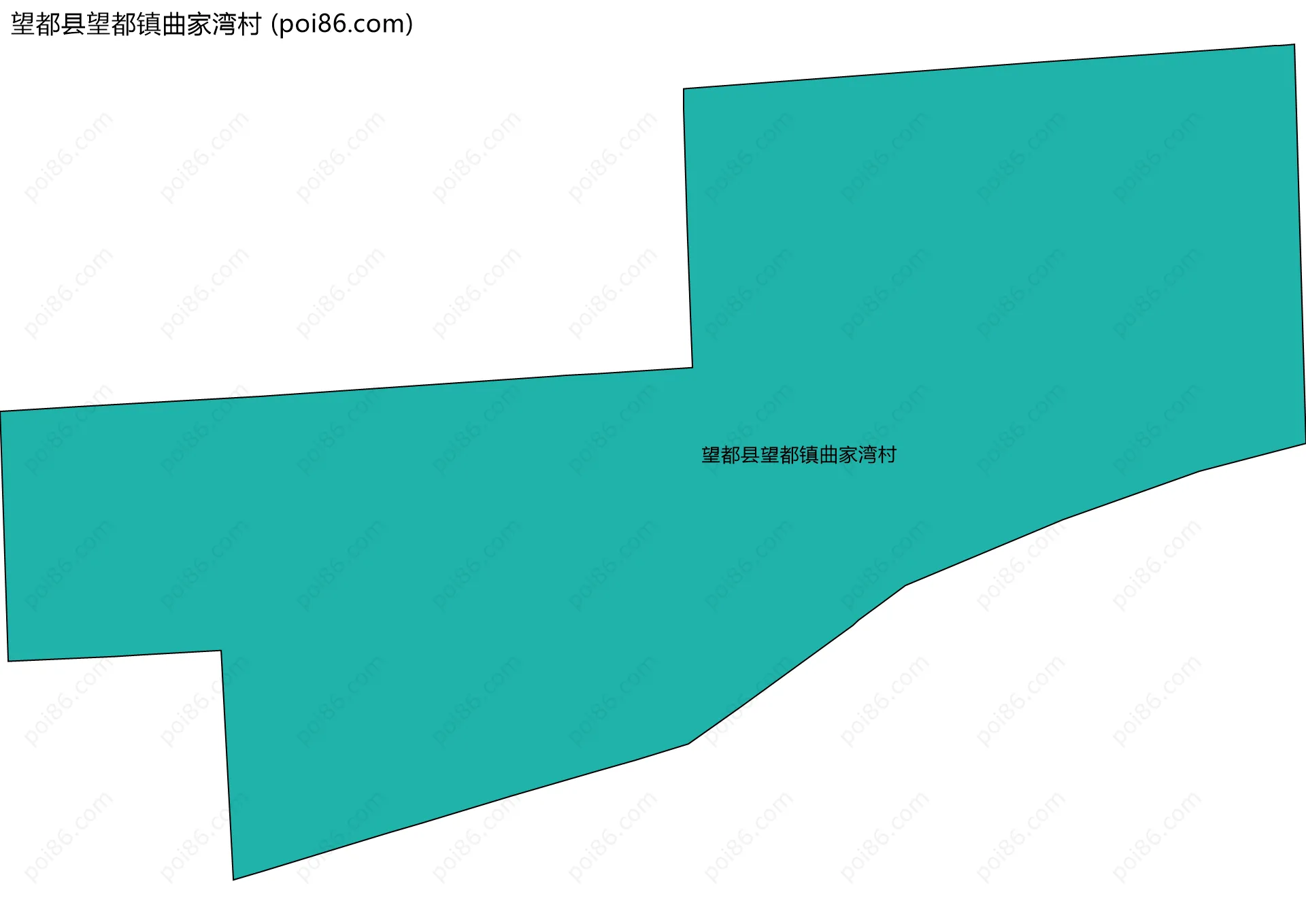 望都县望都镇曲家湾村边界地图