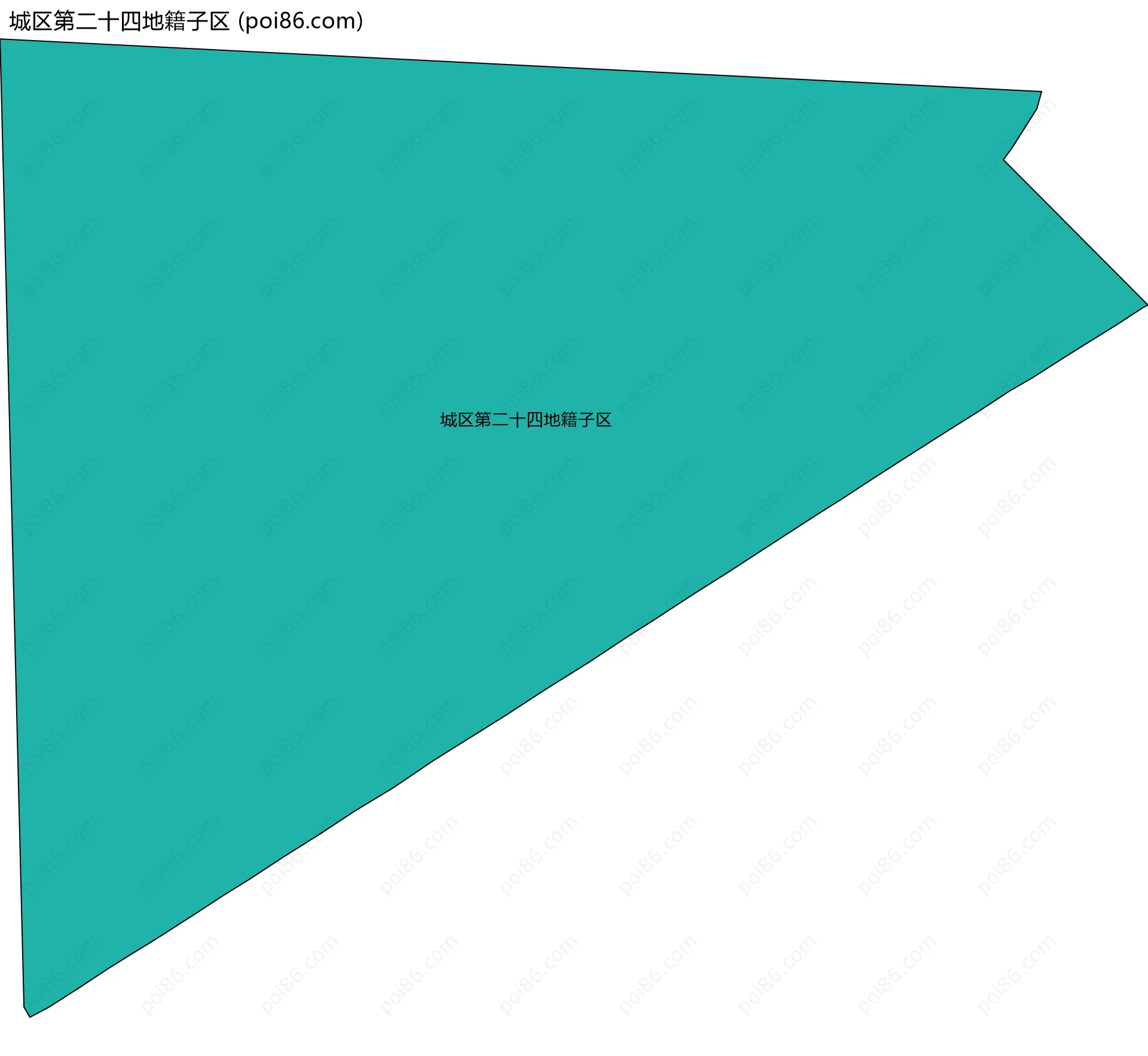 城区第二十四地籍子区边界地图