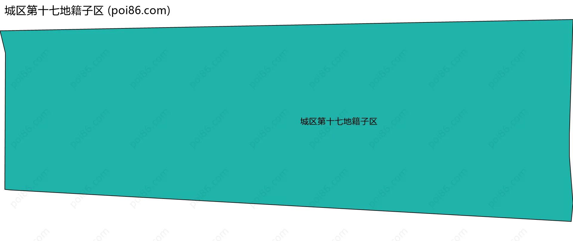 城区第十七地籍子区边界地图