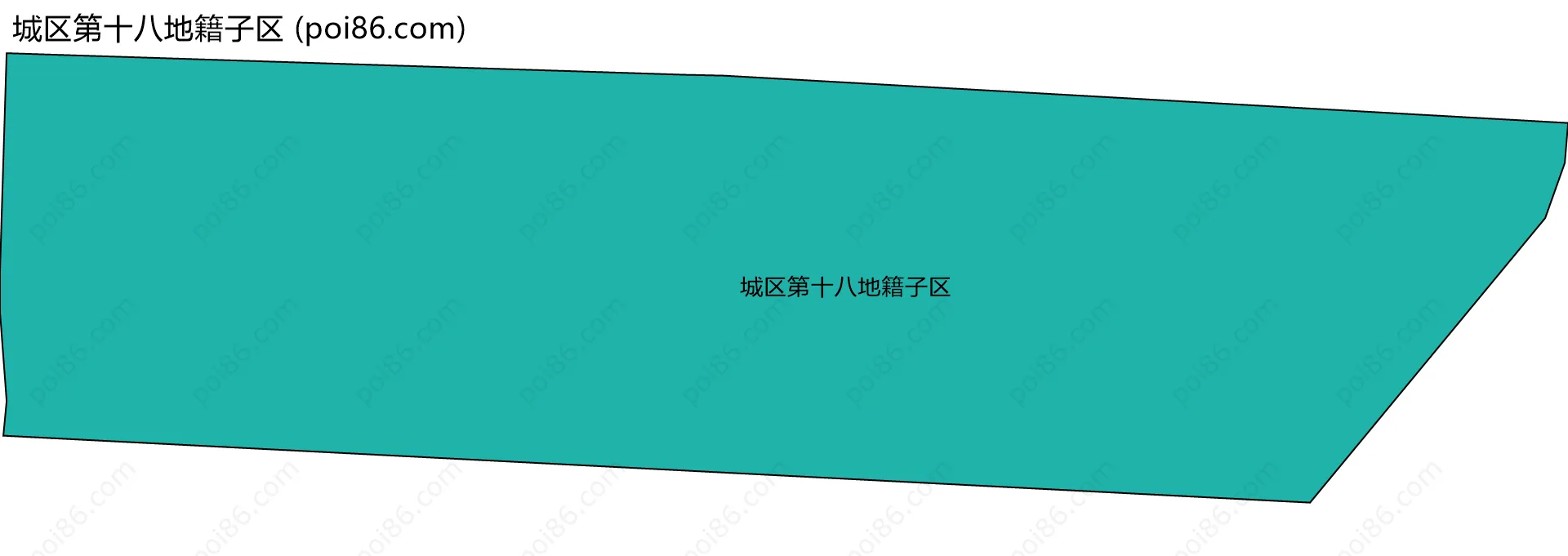 城区第十八地籍子区边界地图