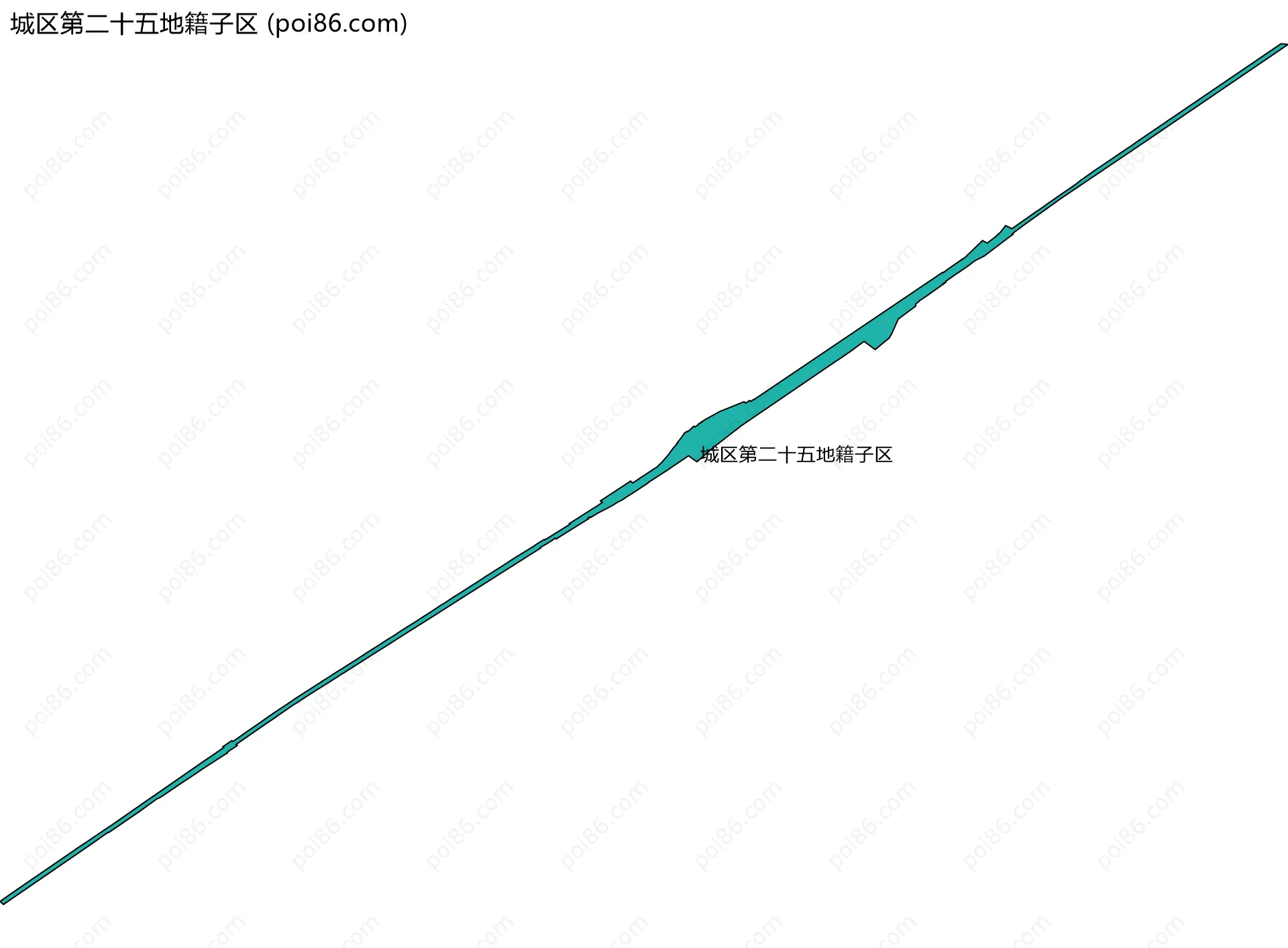 城区第二十五地籍子区边界地图
