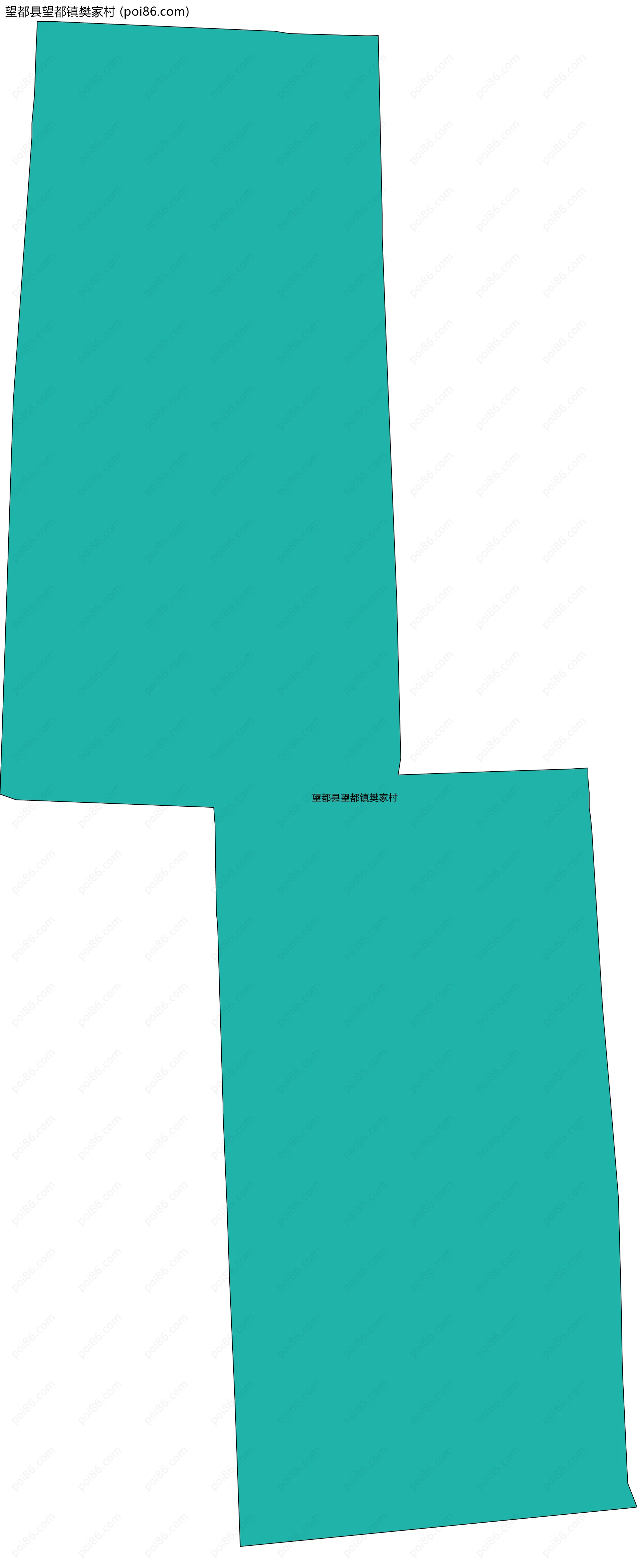 望都县望都镇樊家村边界地图