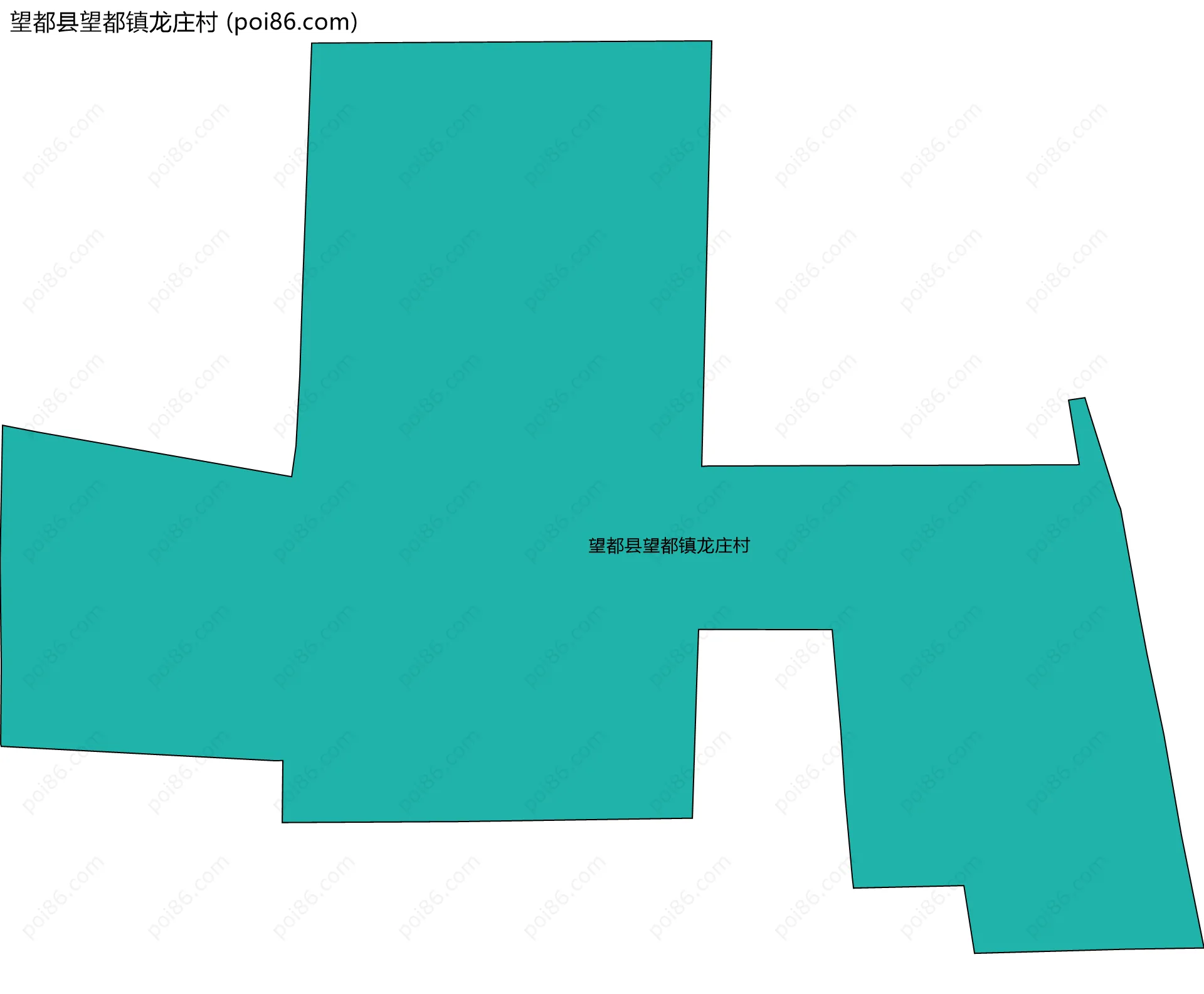 望都县望都镇龙庄村边界地图