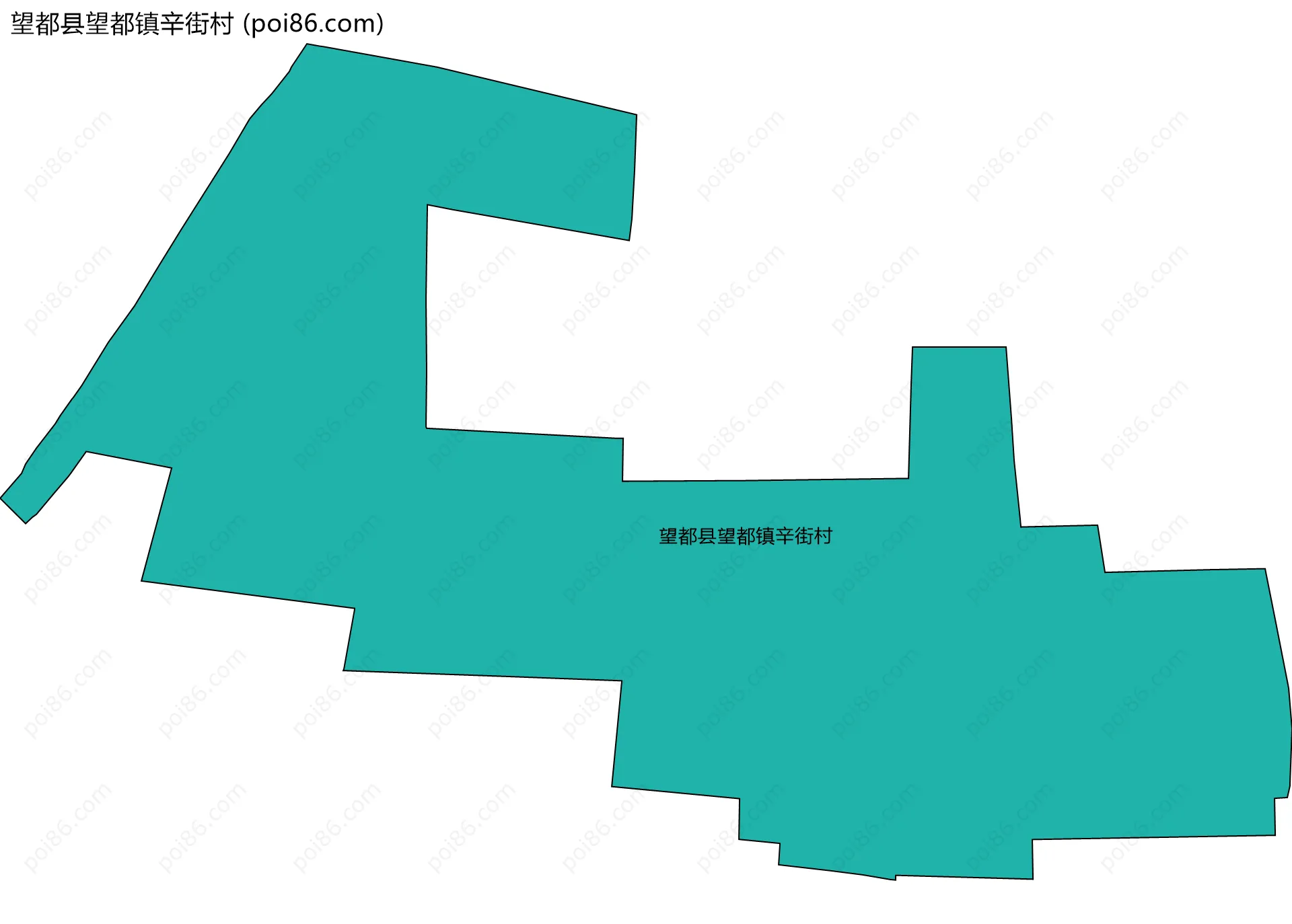 望都县望都镇辛街村边界地图
