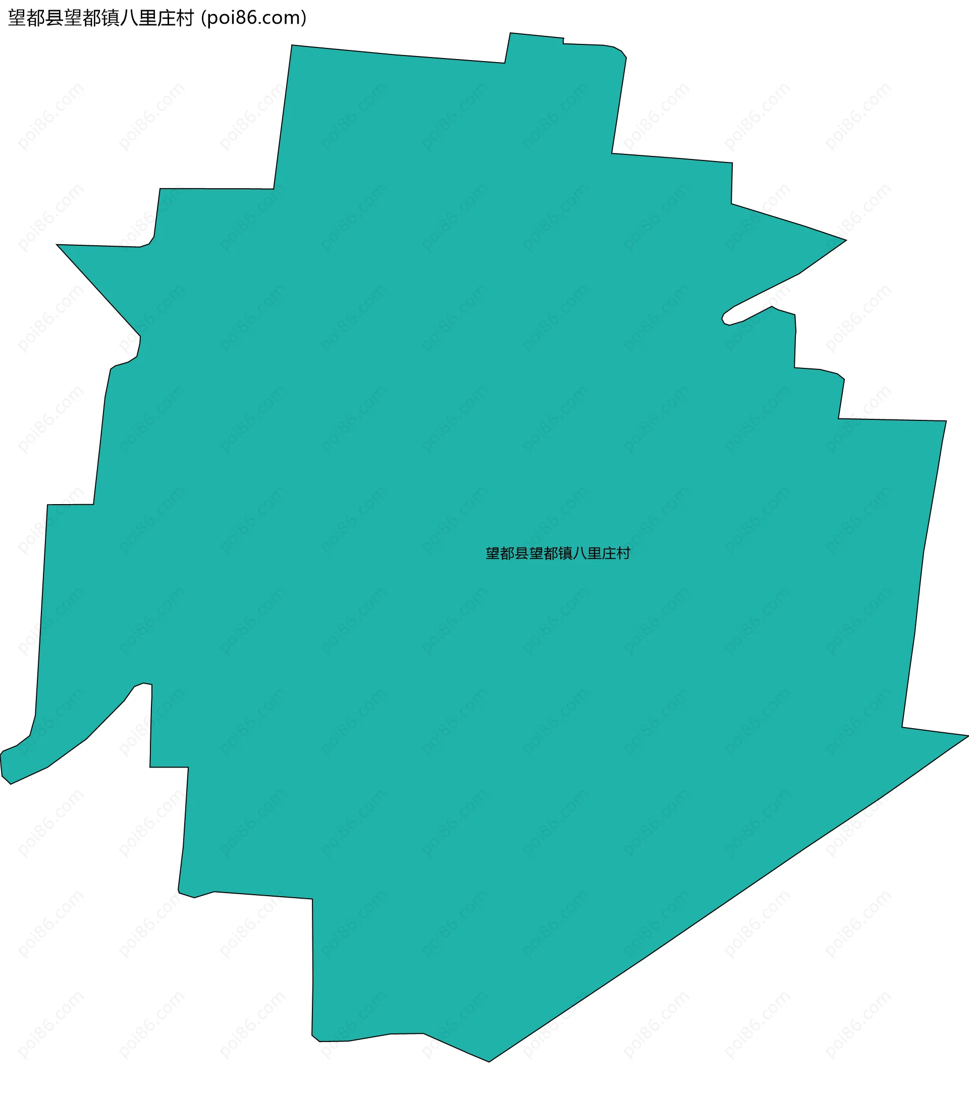 望都县望都镇八里庄村边界地图