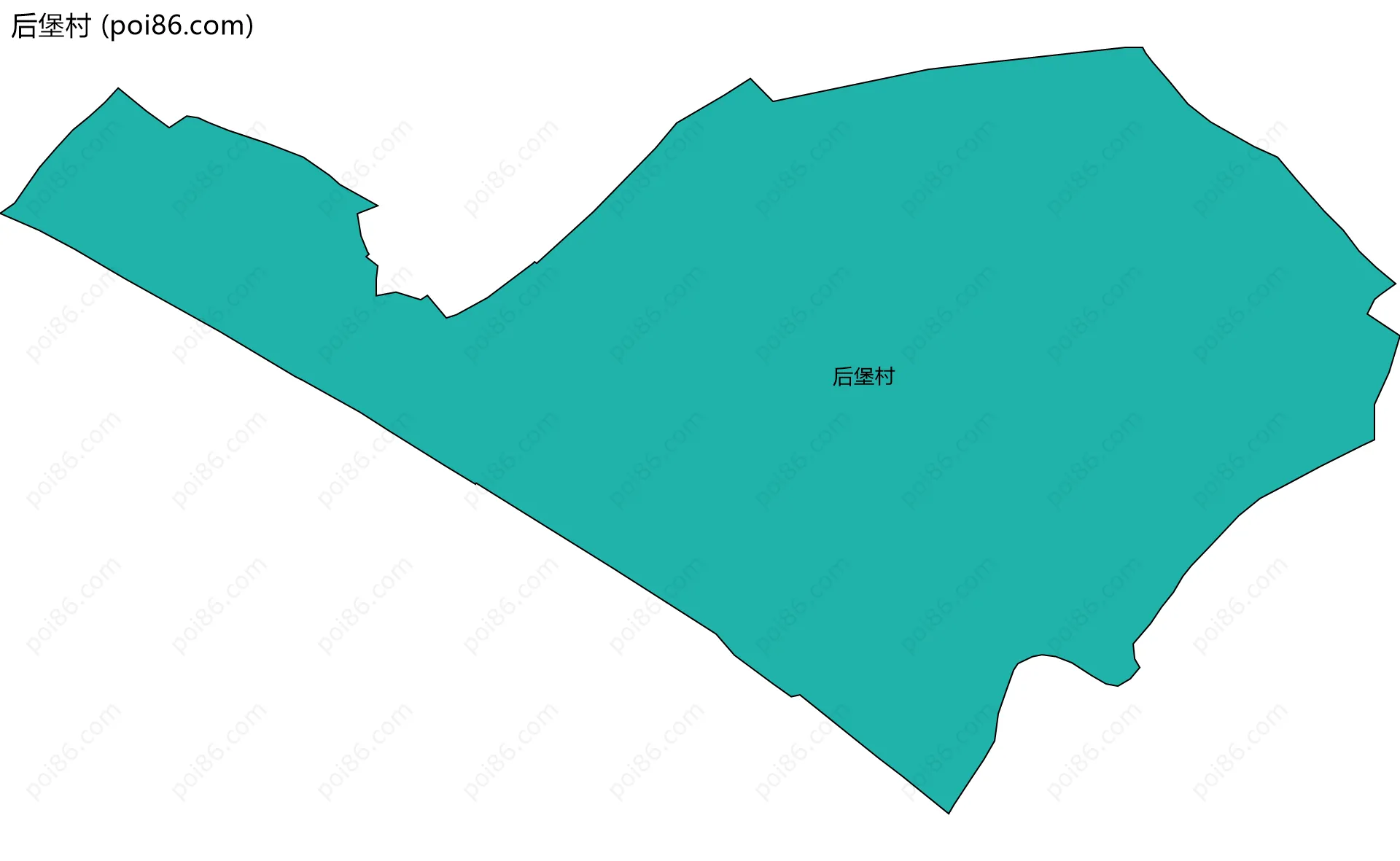 后堡村边界地图
