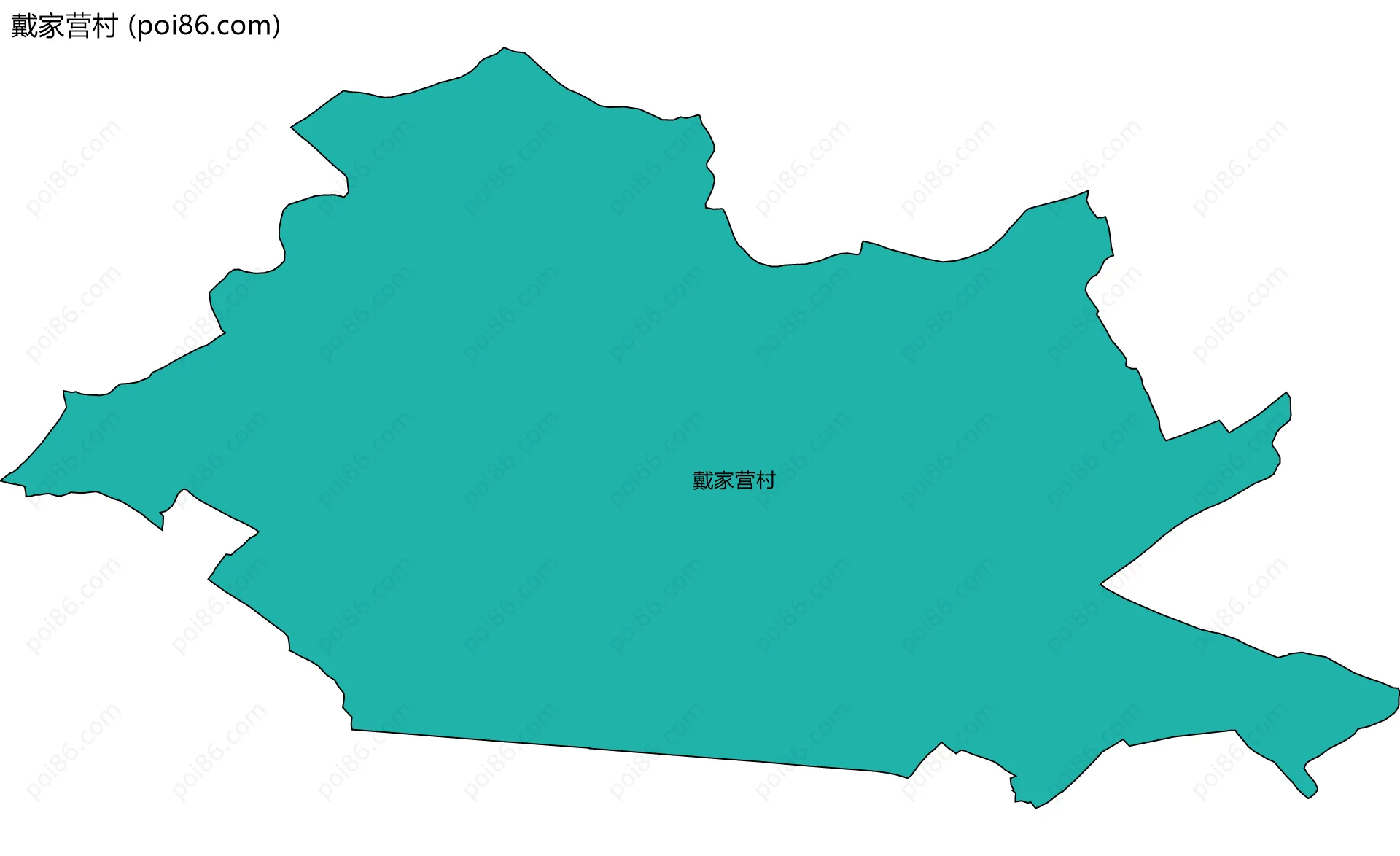 戴家营村边界地图