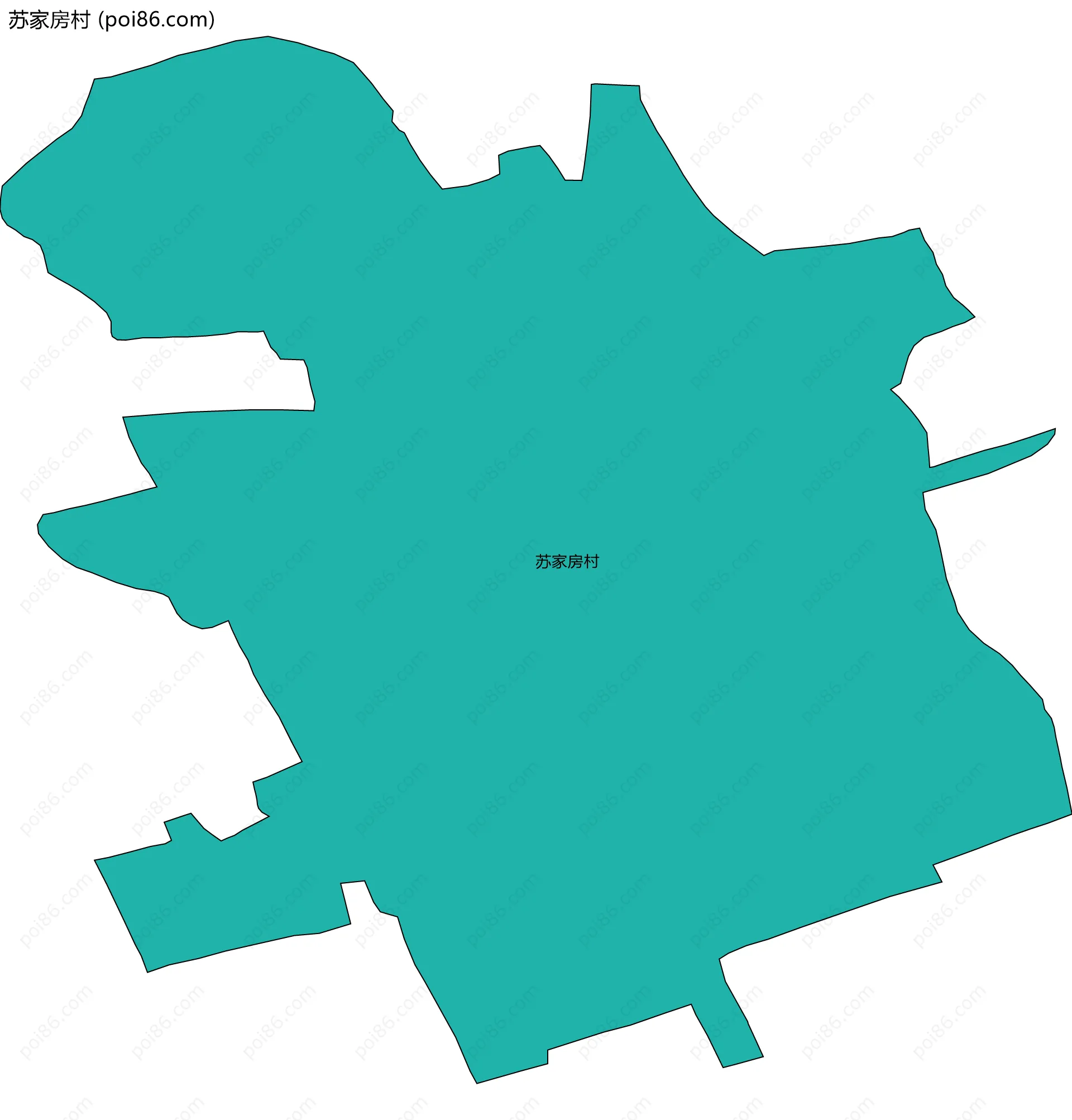 苏家房村边界地图