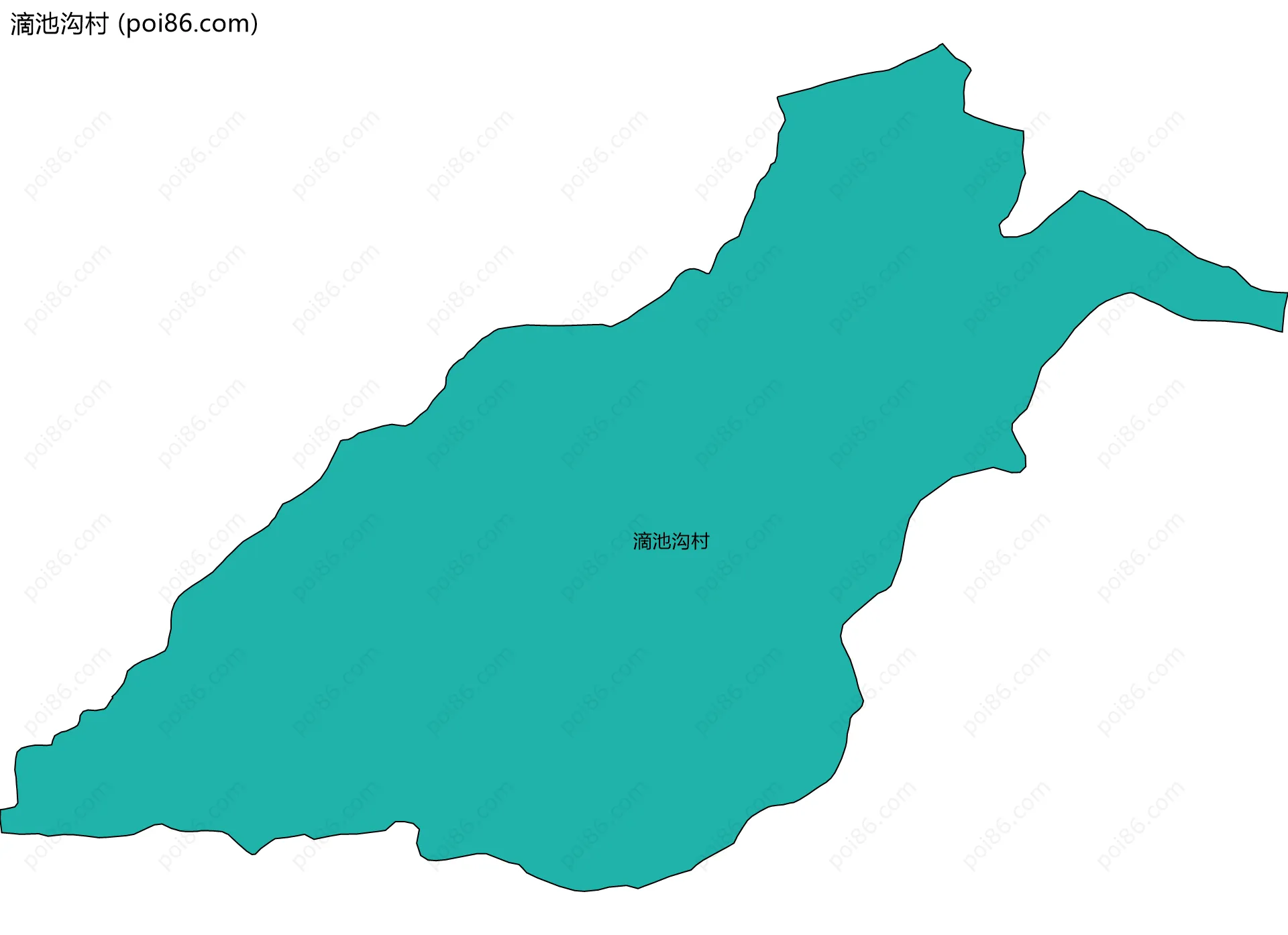 滴池沟村边界地图