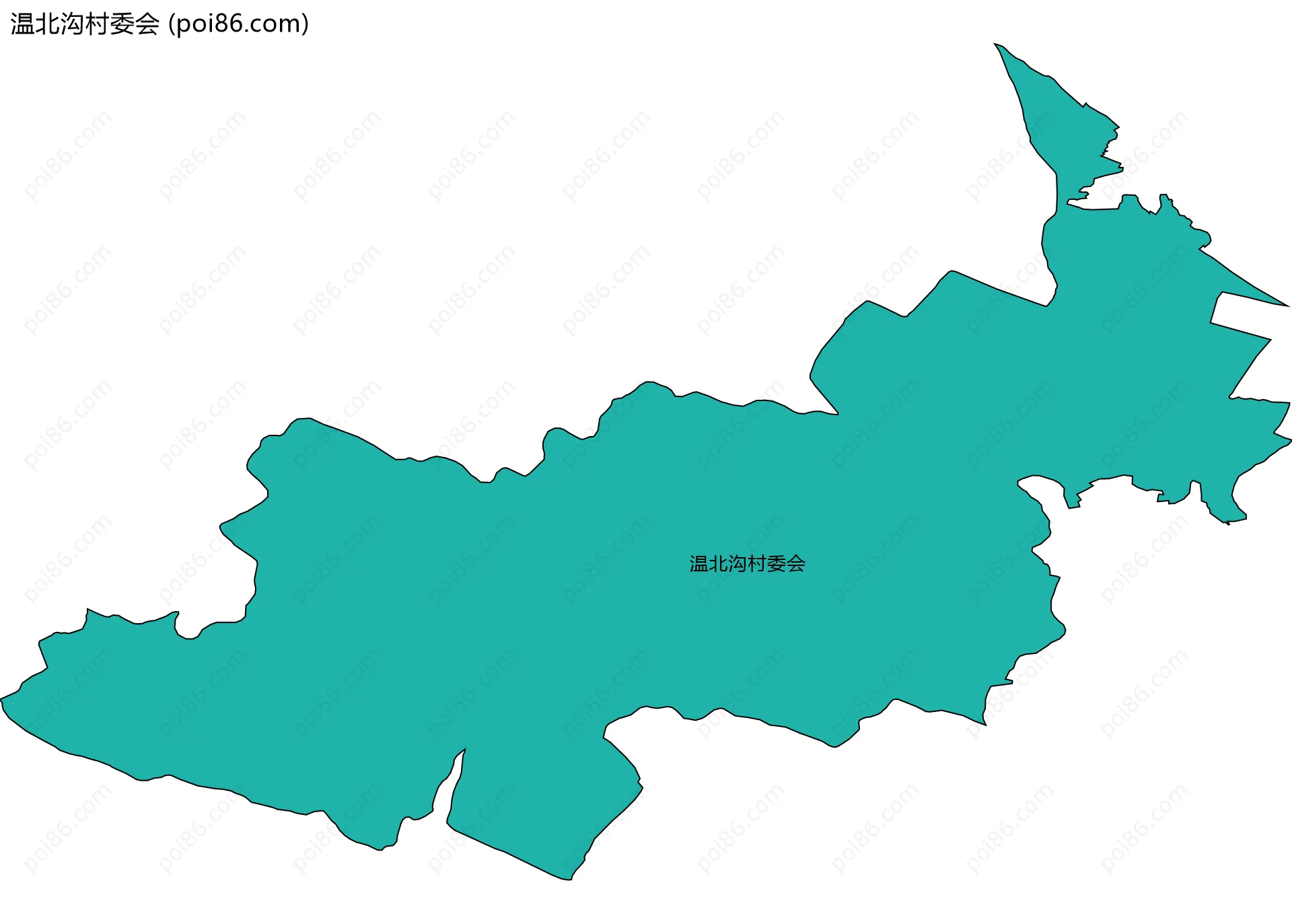 温北沟村委会边界地图