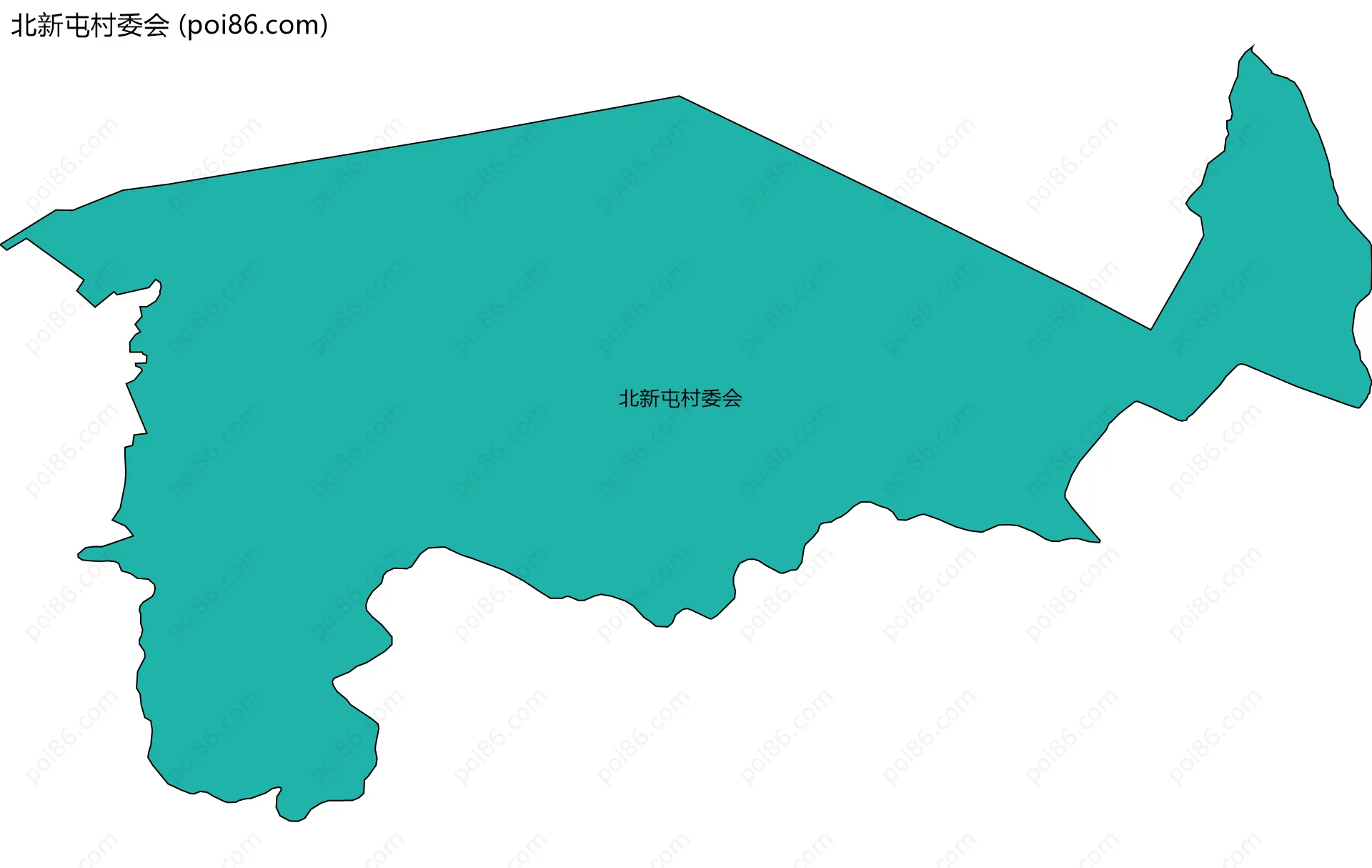北新屯村委会边界地图