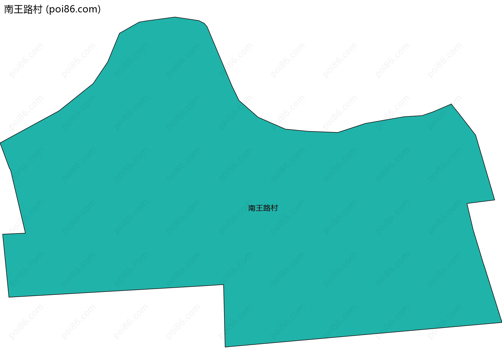 南王路村边界地图