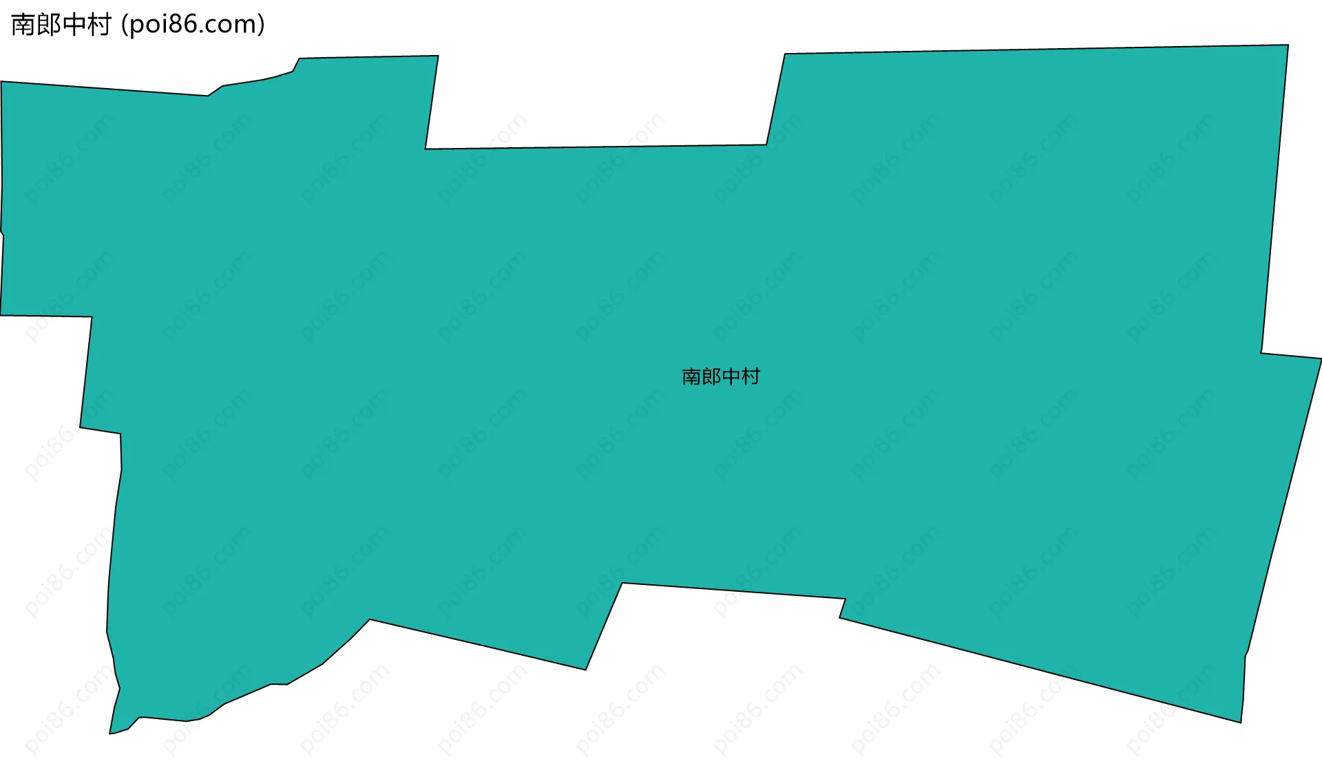 南郎中村边界地图