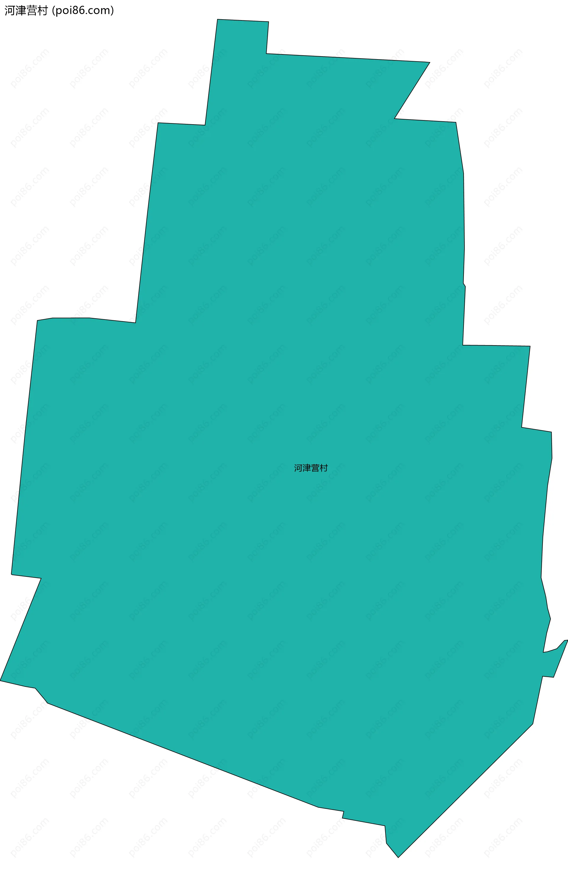 河津营村边界地图