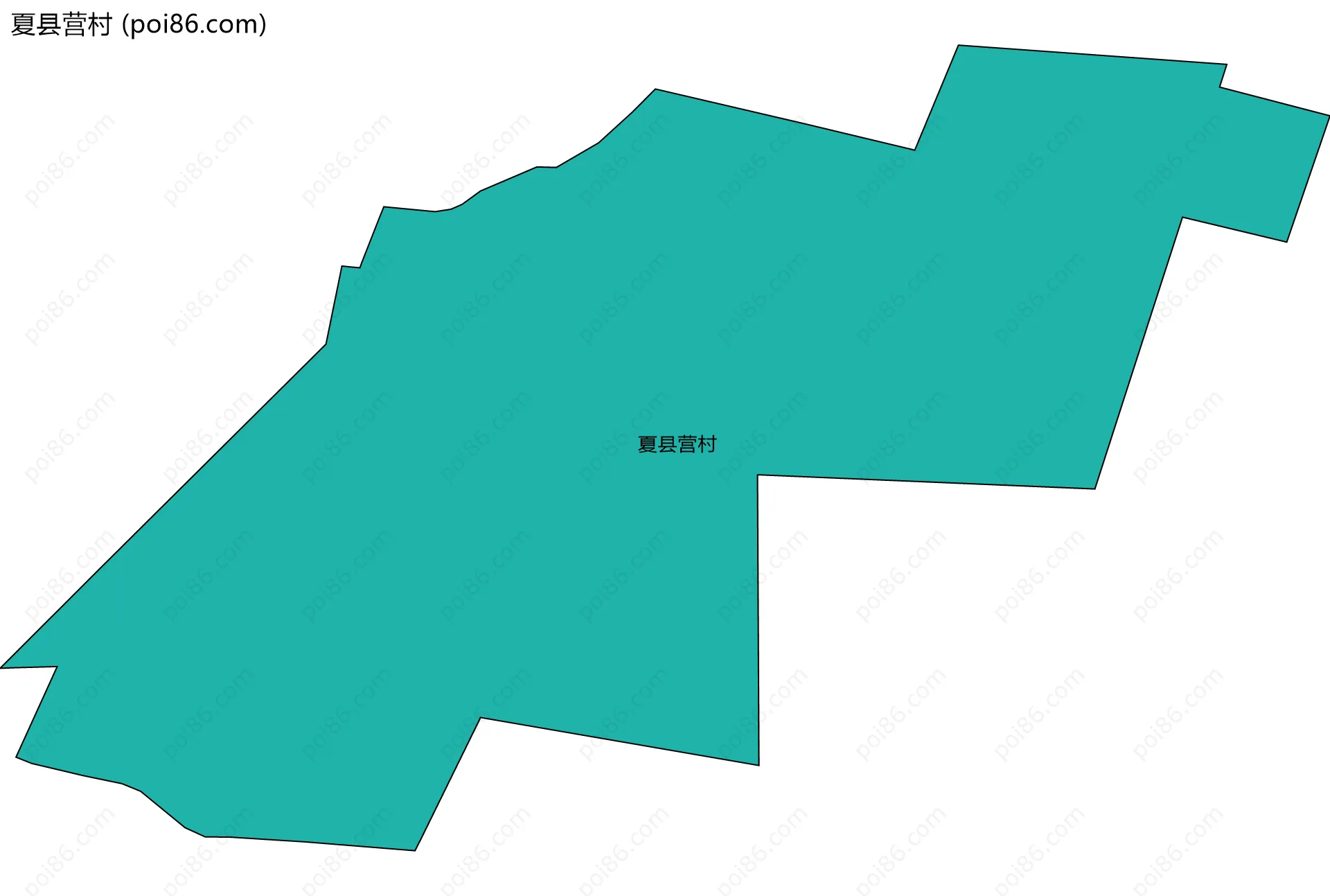 夏县营村边界地图