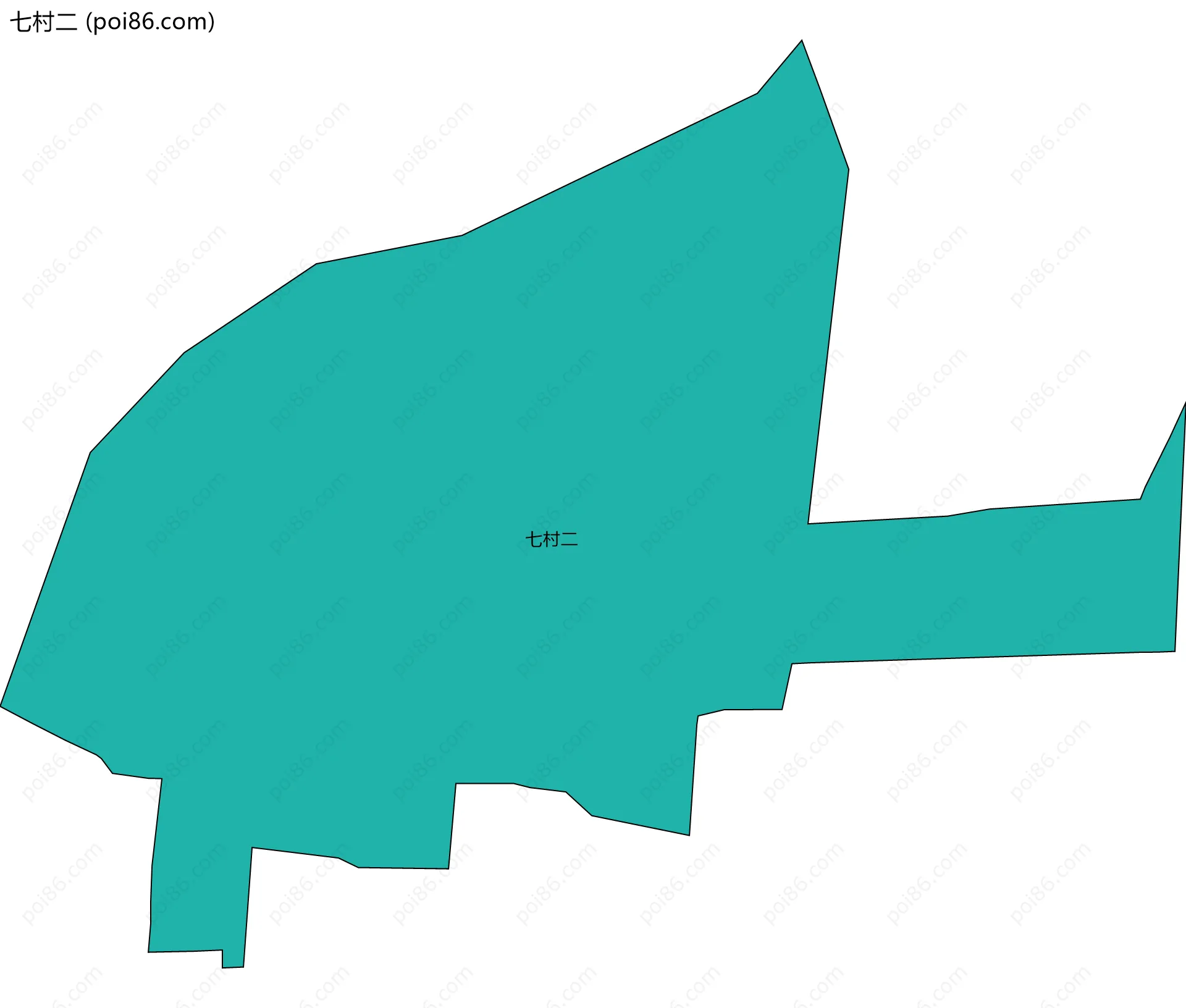 七村二边界地图