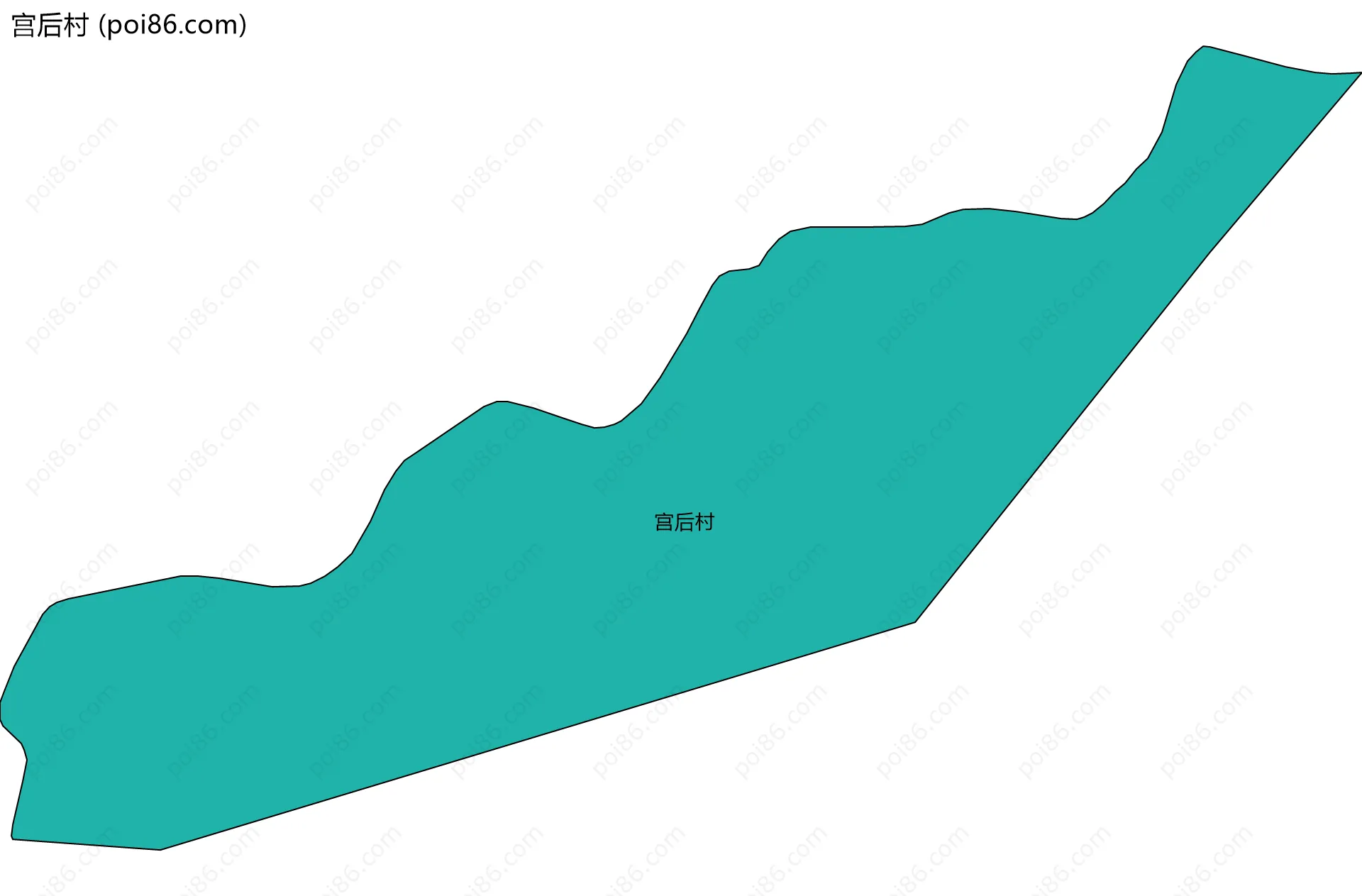 宫后村边界地图