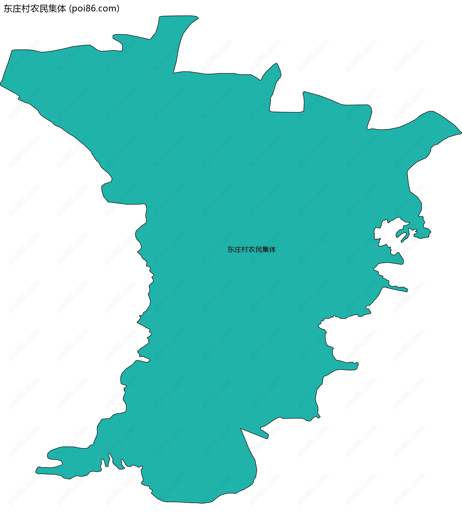 东庄村农民集体边界地图