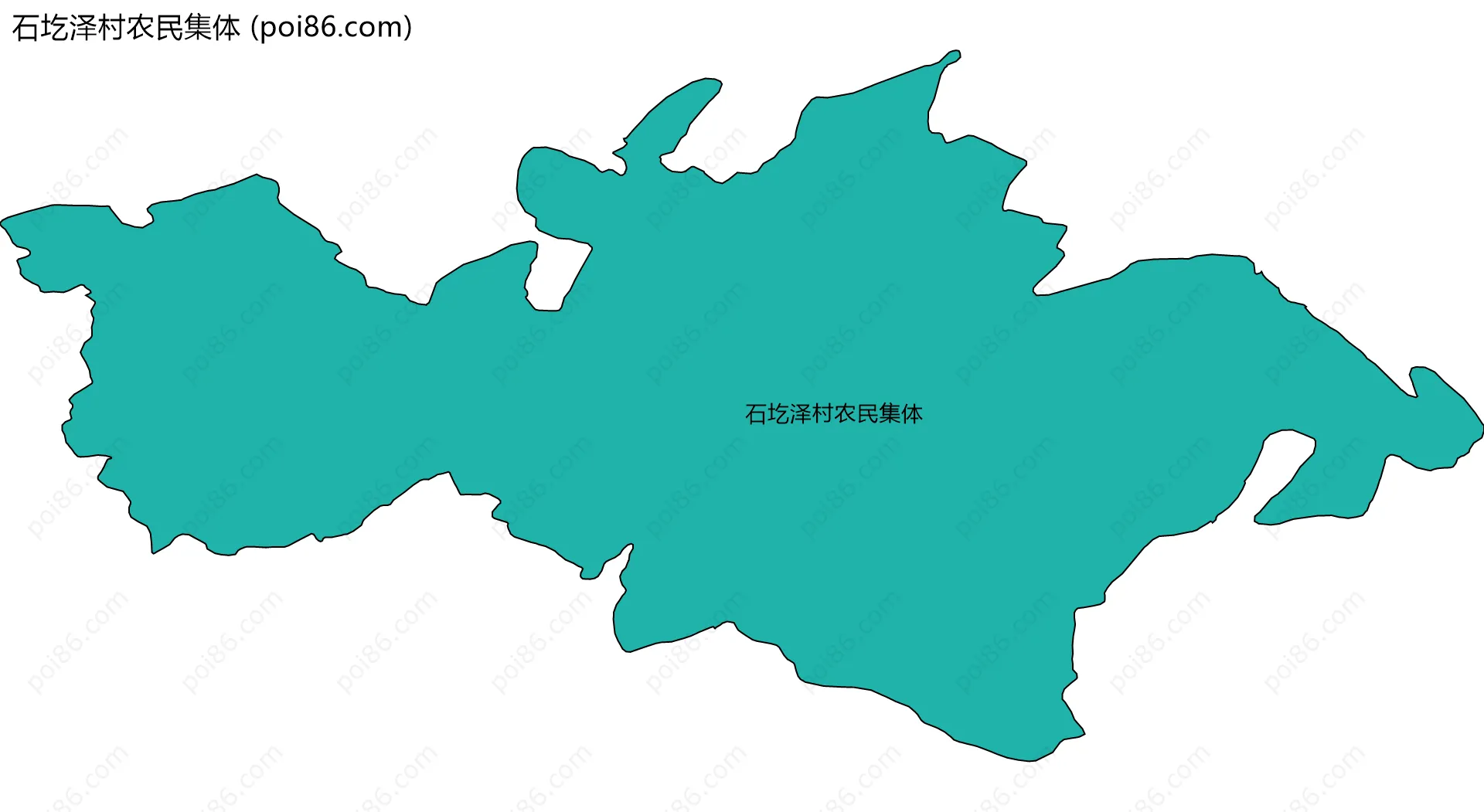 石圪泽村农民集体边界地图