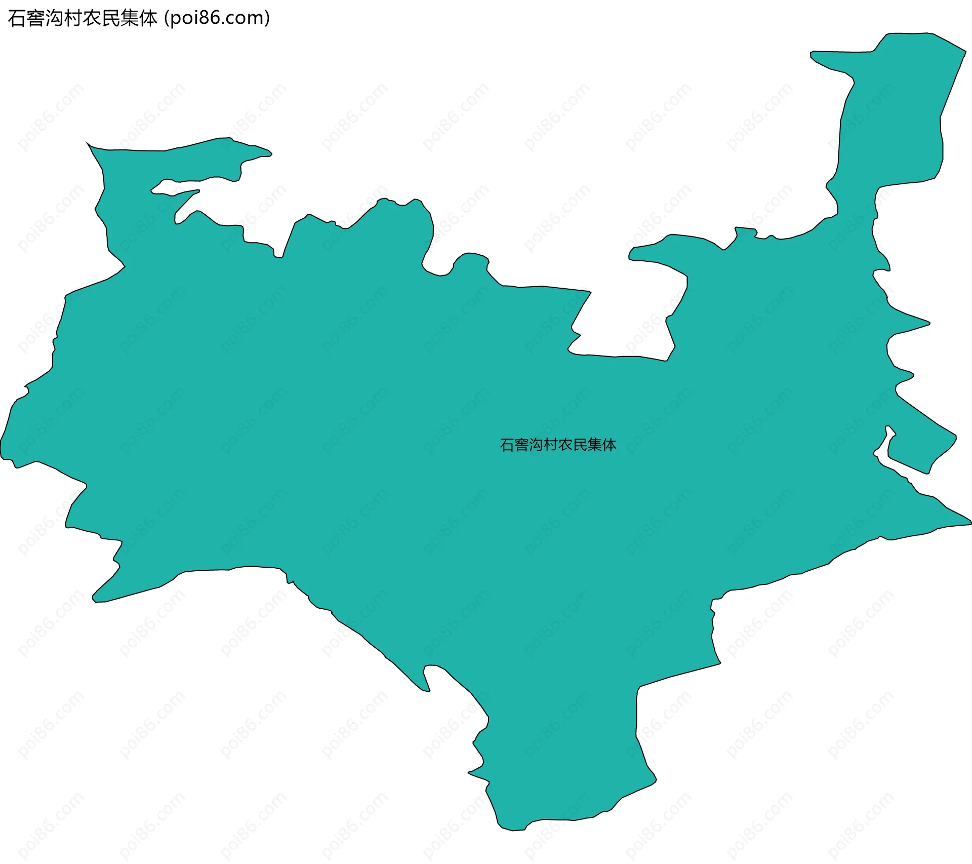 石窖沟村农民集体边界地图