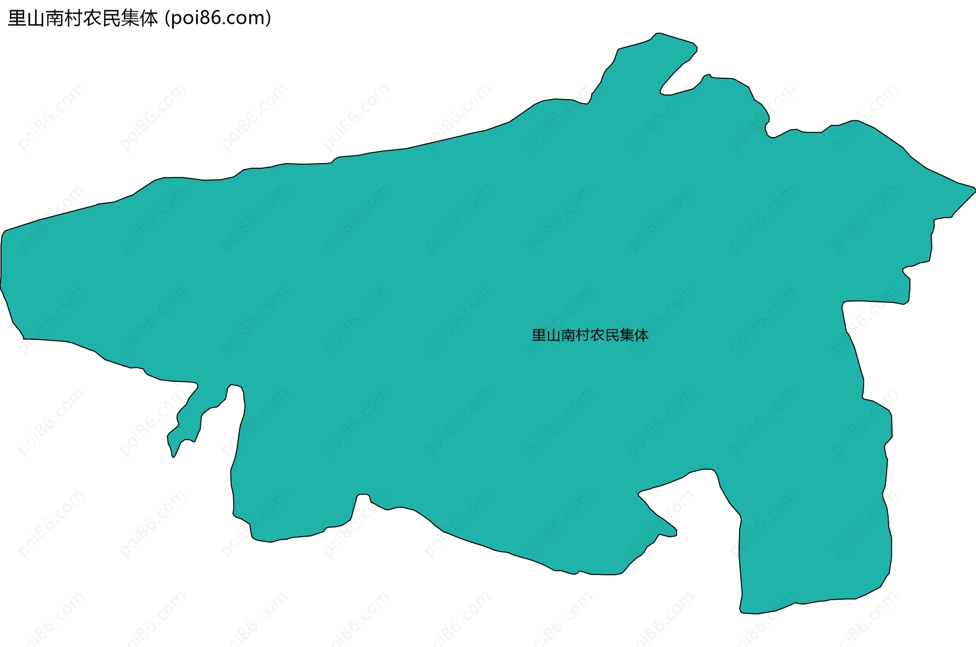 里山南村农民集体边界地图