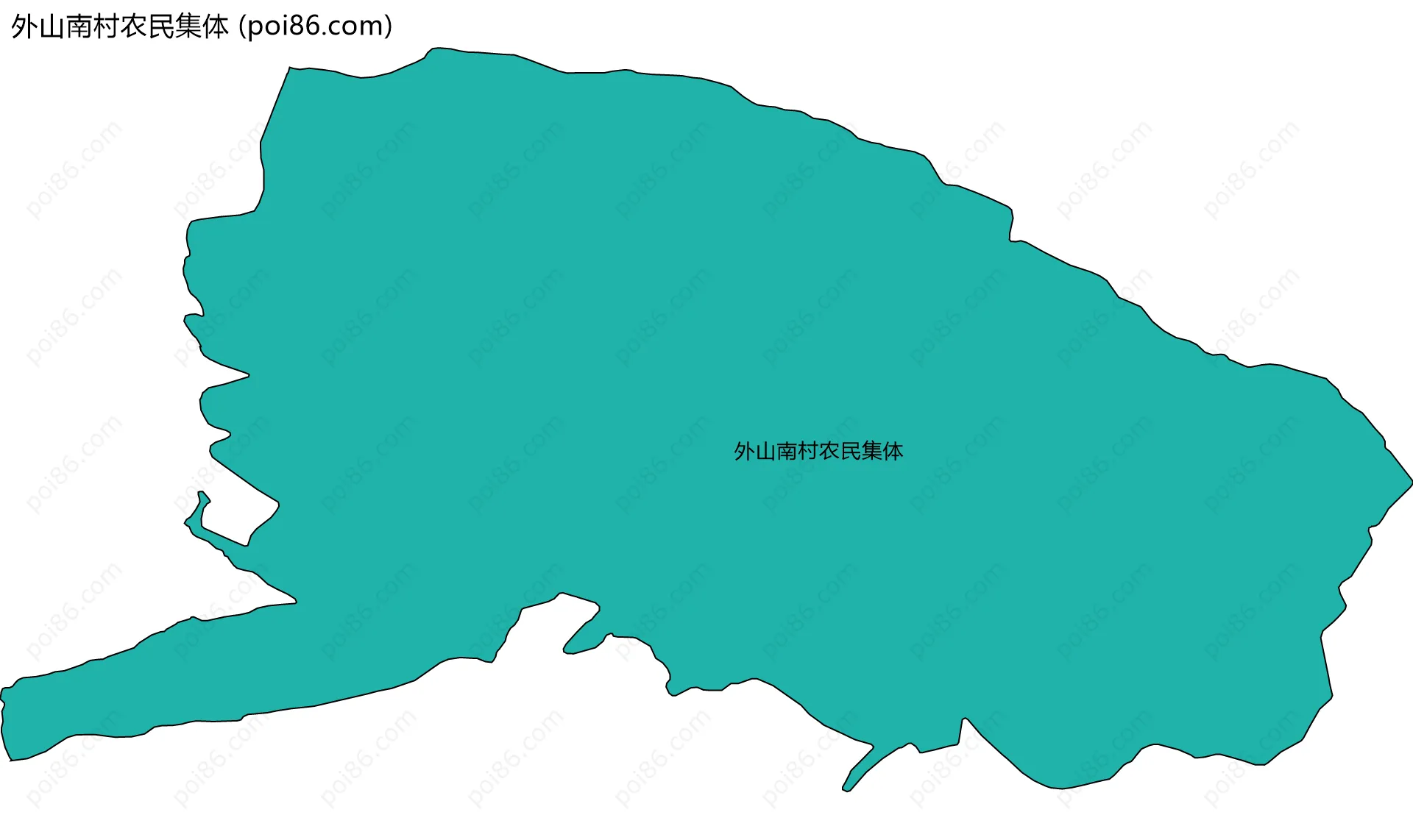 外山南村农民集体边界地图