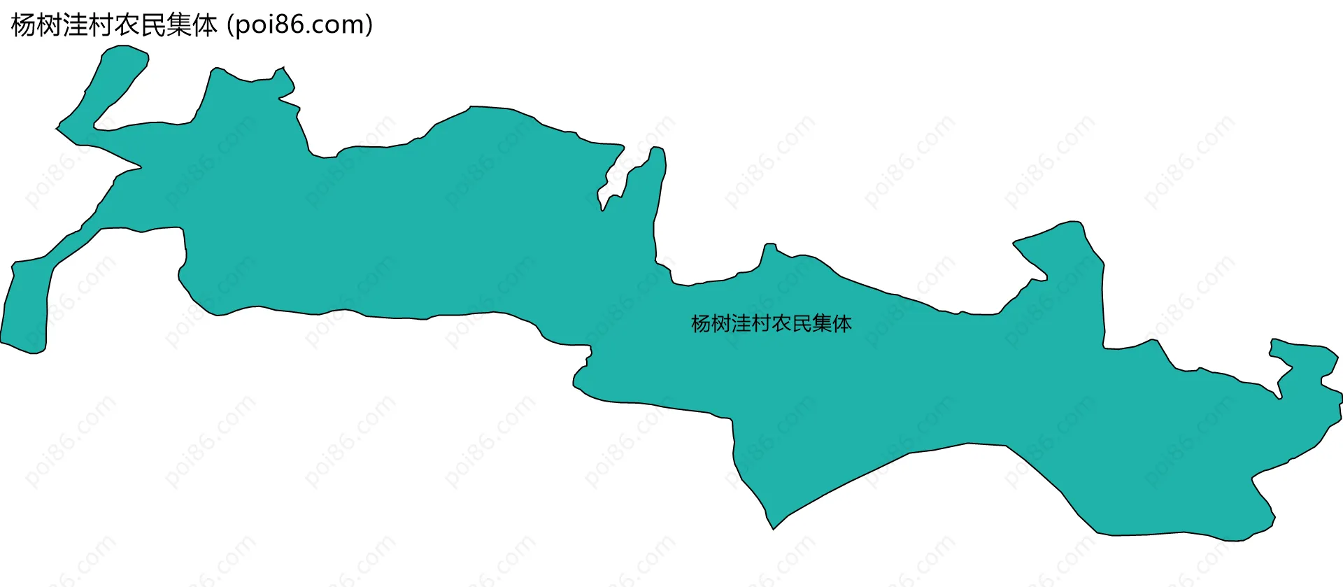 杨树洼村农民集体边界地图