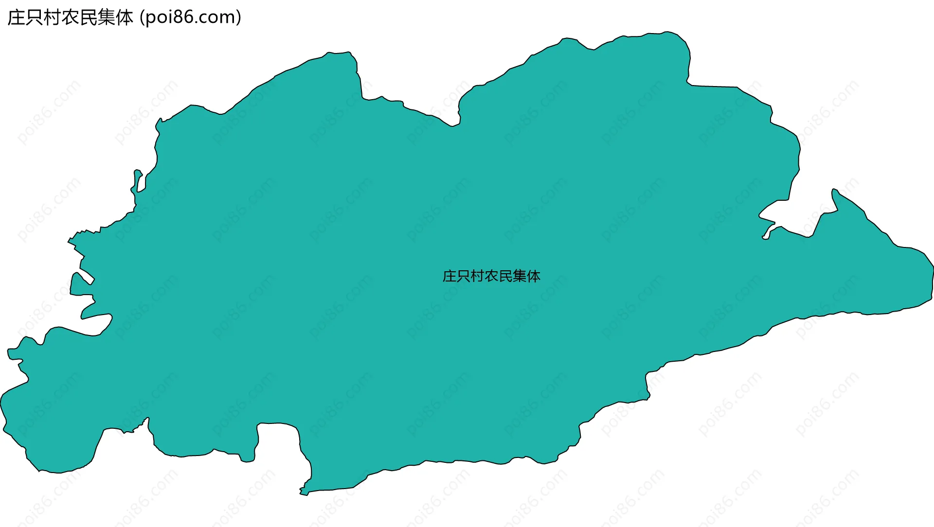 庄只村农民集体边界地图