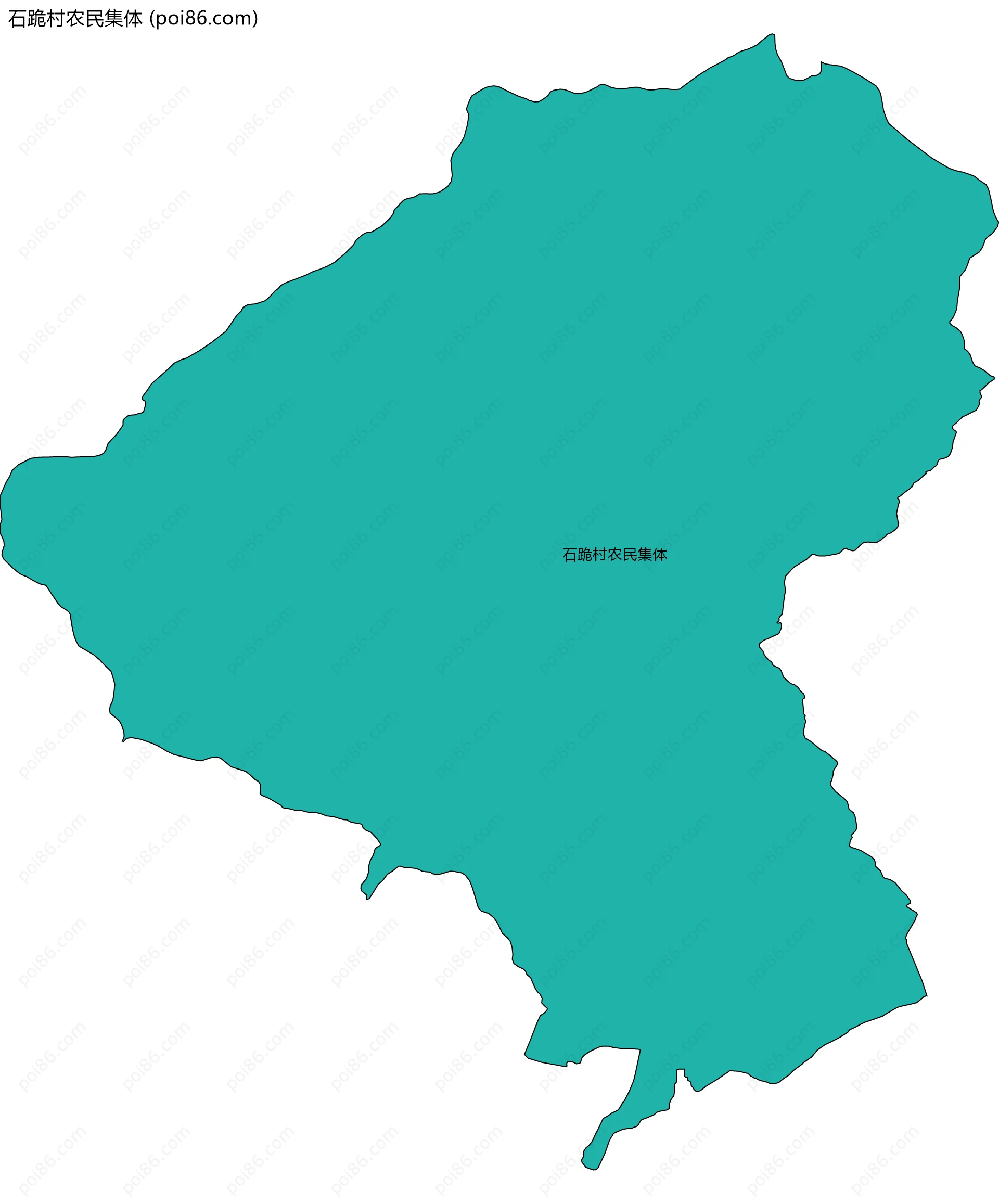 石跪村农民集体边界地图