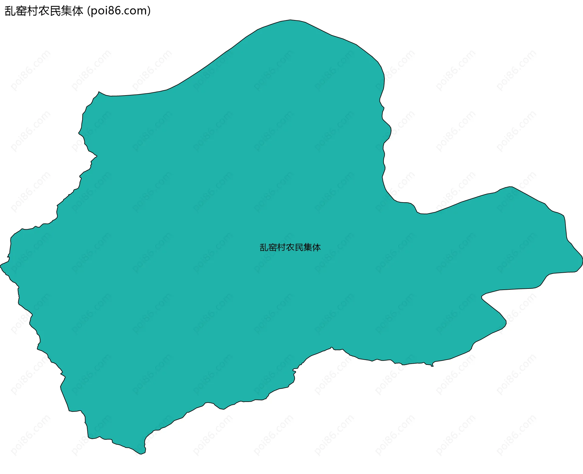 乱窑村农民集体边界地图