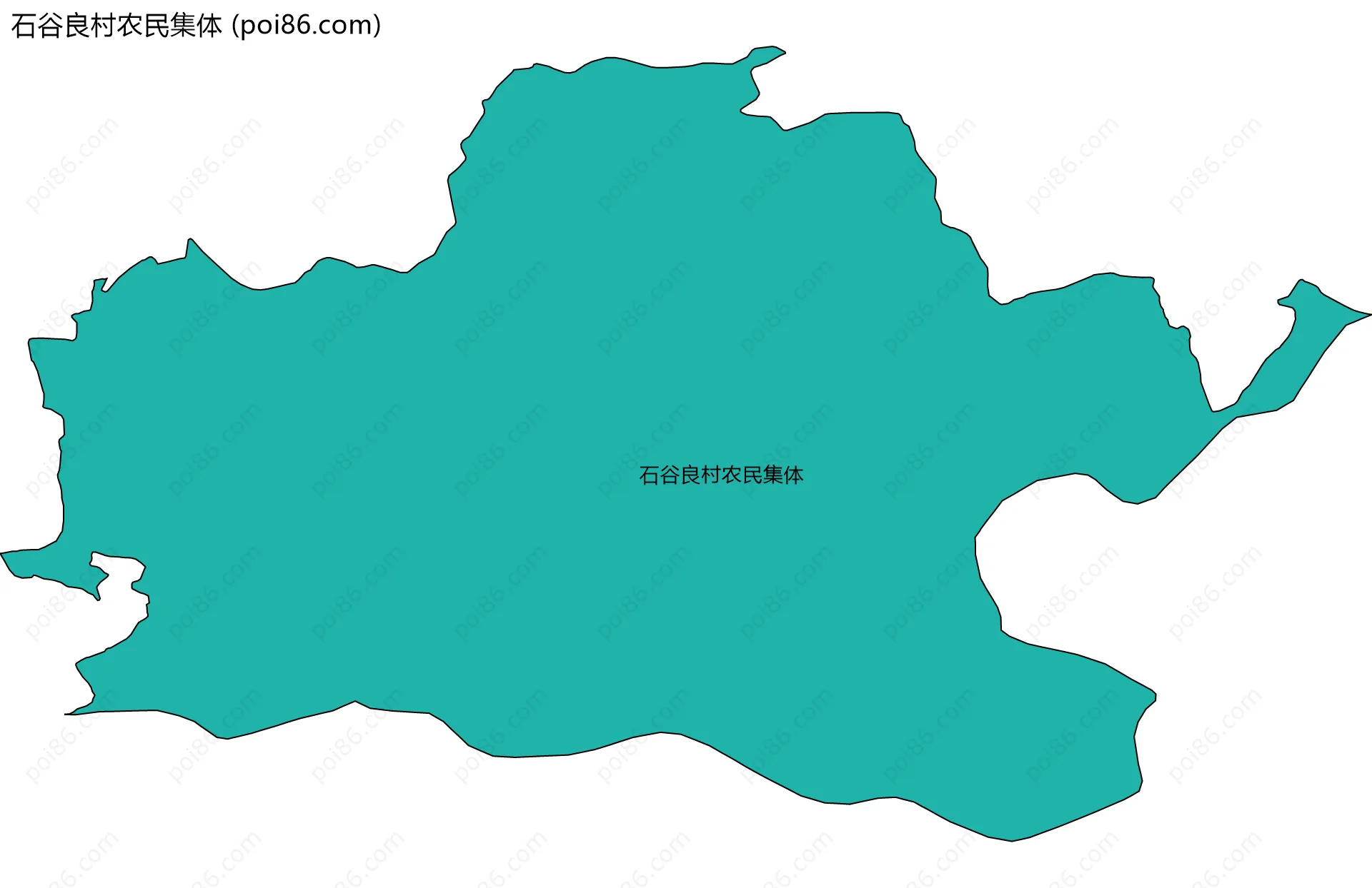 石谷良村农民集体边界地图