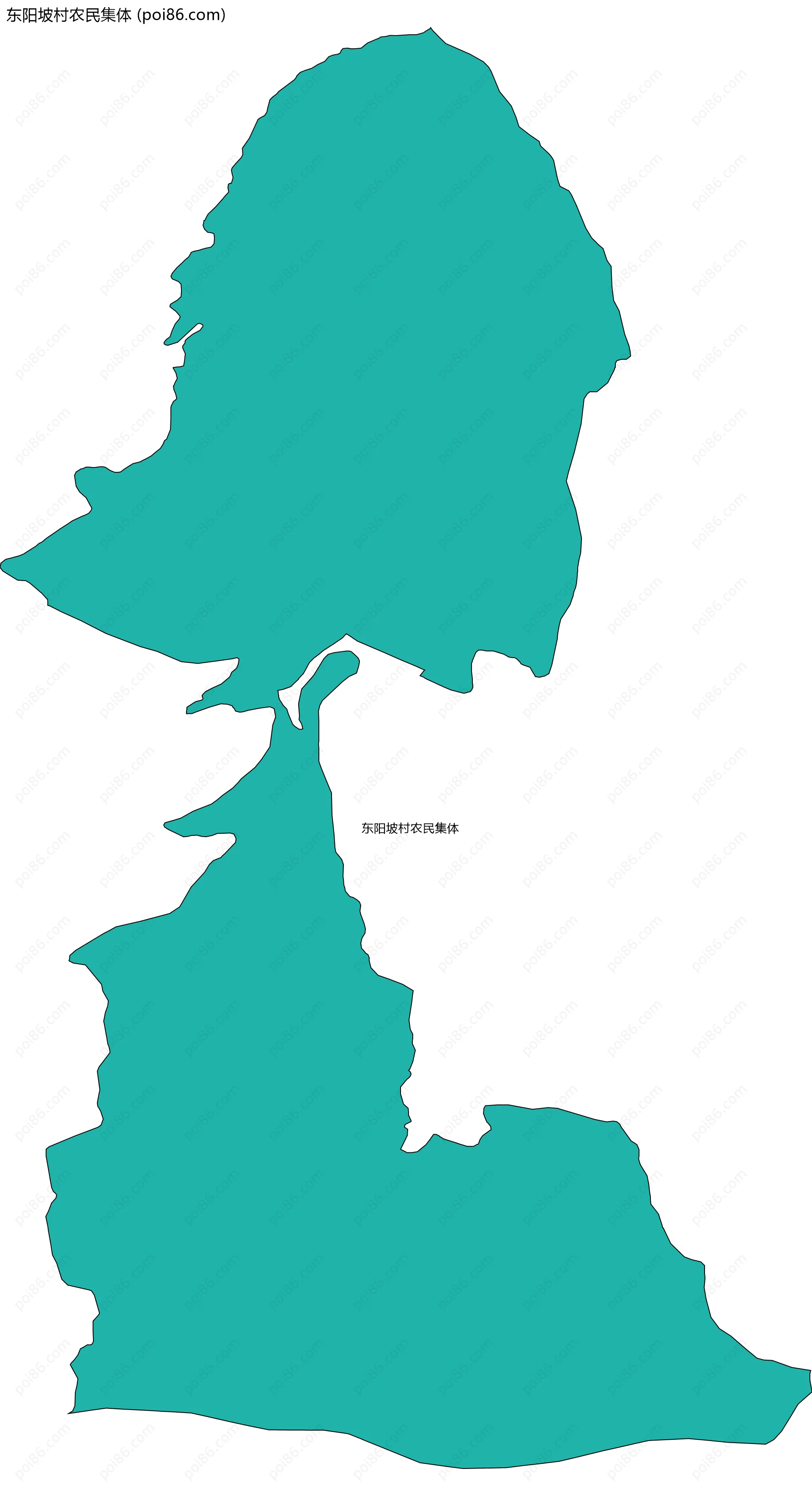 东阳坡村农民集体边界地图