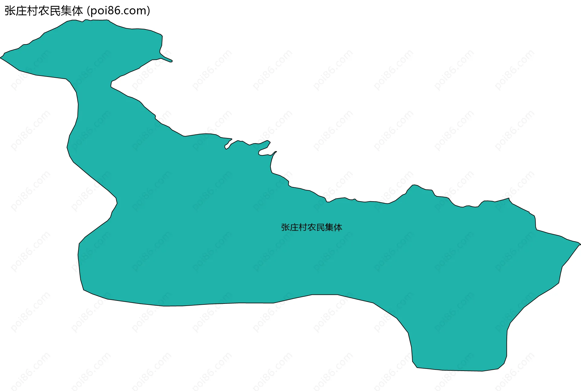 张庄村农民集体边界地图