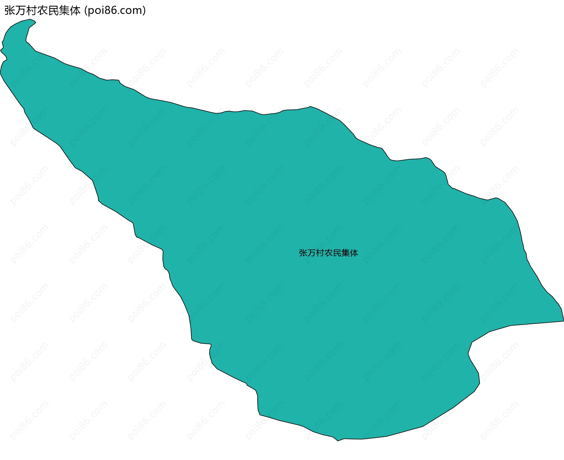 张万村农民集体边界地图