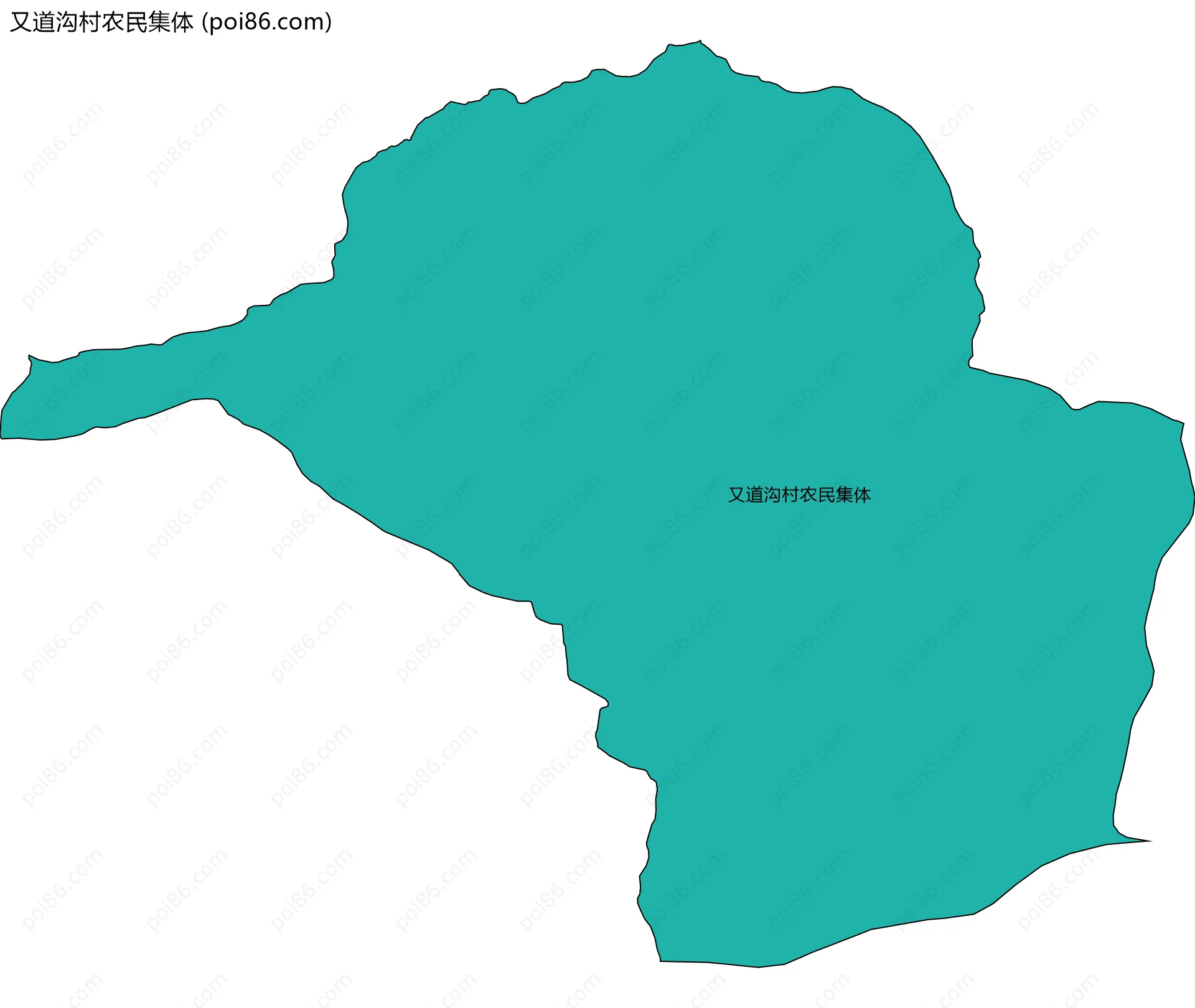 又道沟村农民集体边界地图